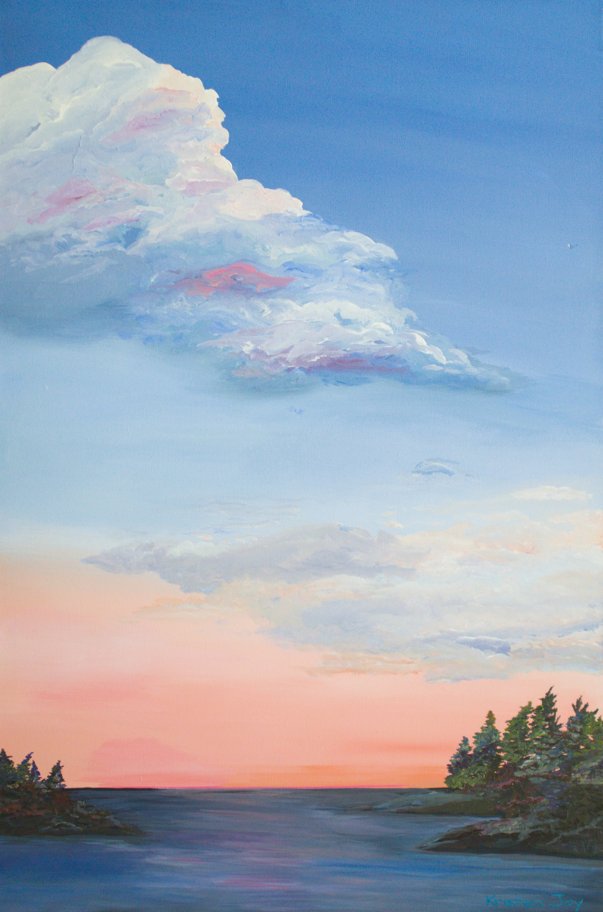 Sunset Salamander Bay   Acrylic on canvas   24 x 36 in. $500