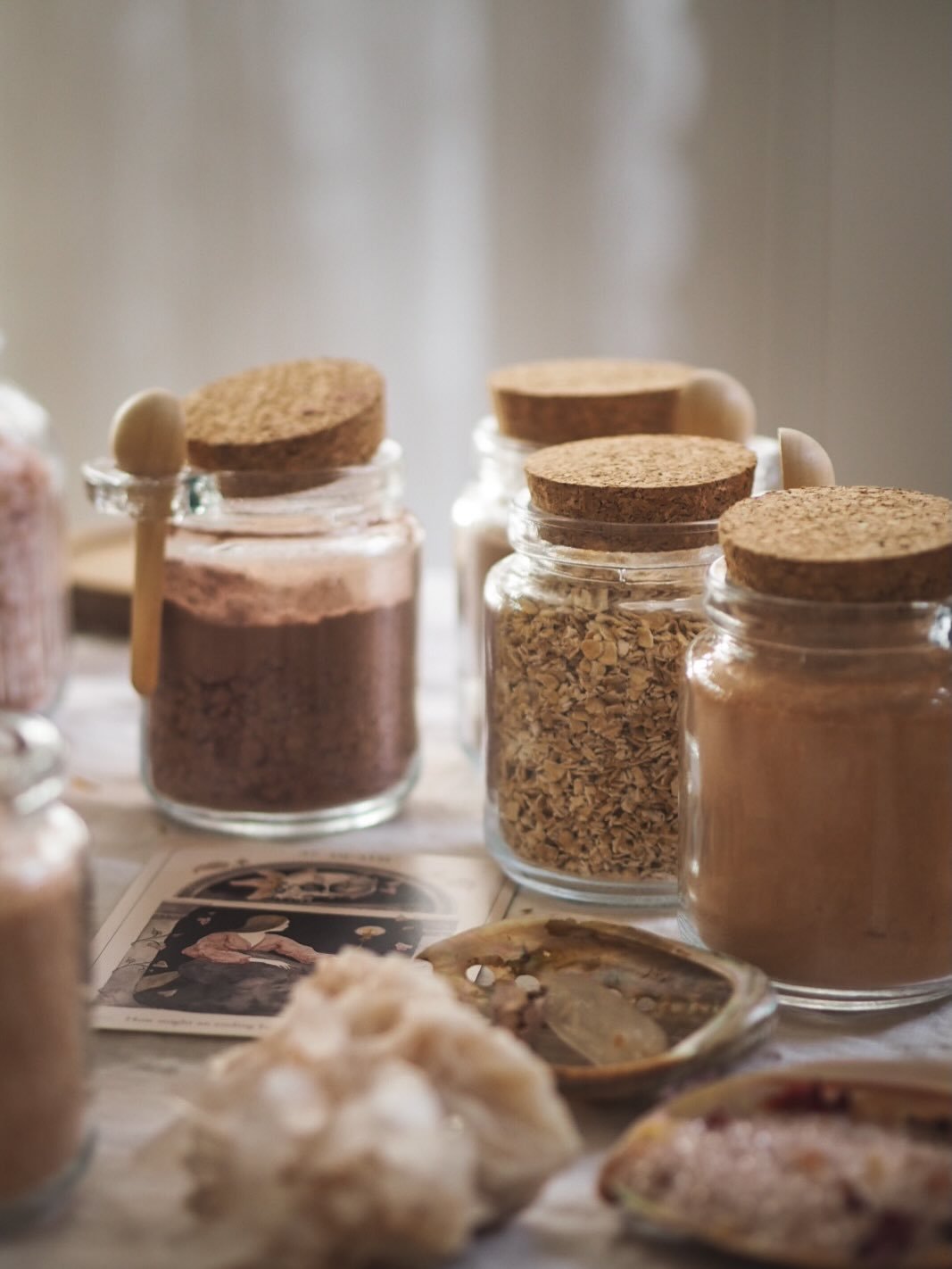 Little snippets from our courtyard garden. 🕊️

We&rsquo;ve been busy painting, stocking little jars 🫙 with salts, clays and petals. Spring has sprung and we are working hard to get ready for the season. 

We still have midweek availability for East