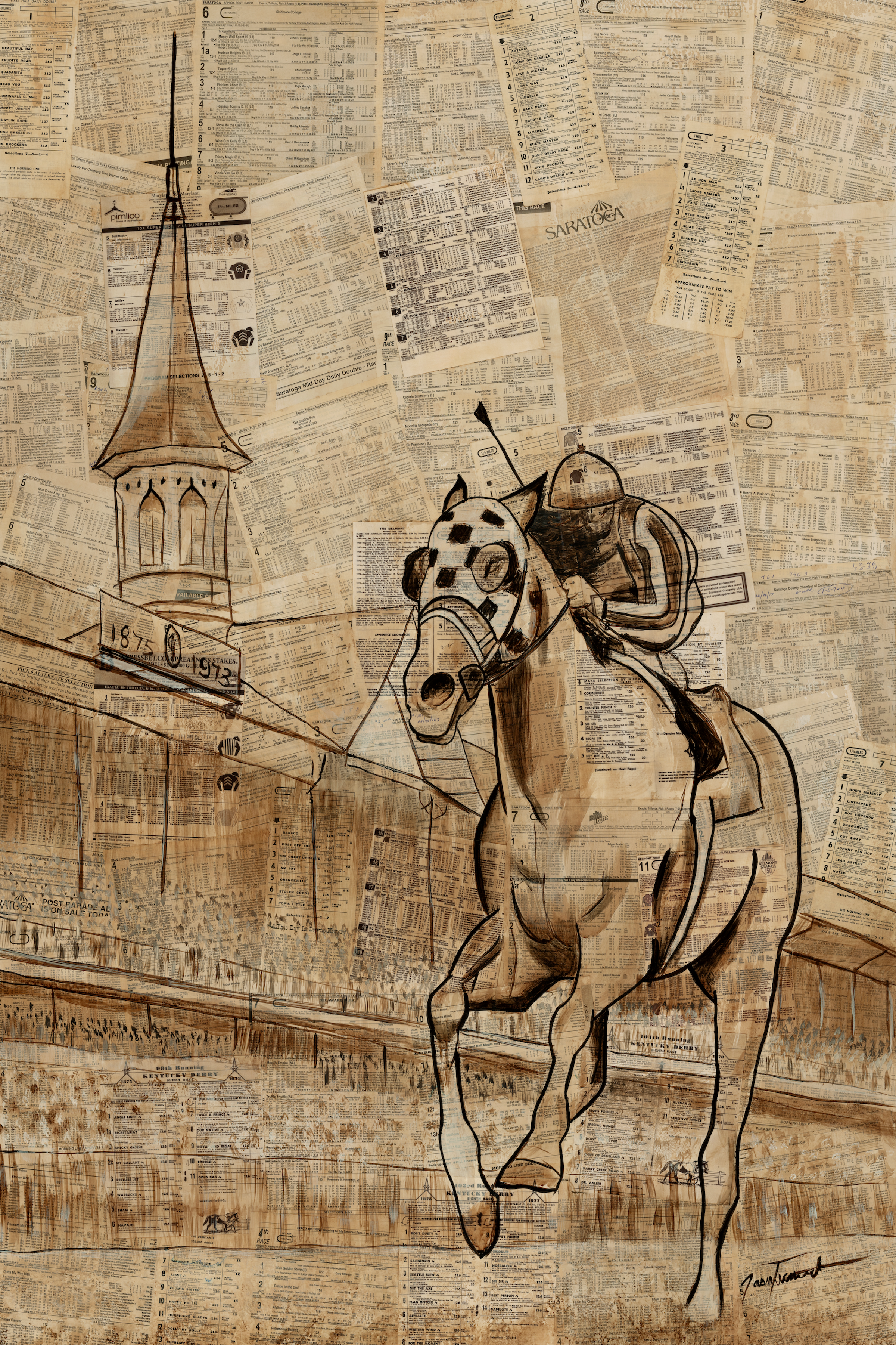 1973 Secretariat Original Painting