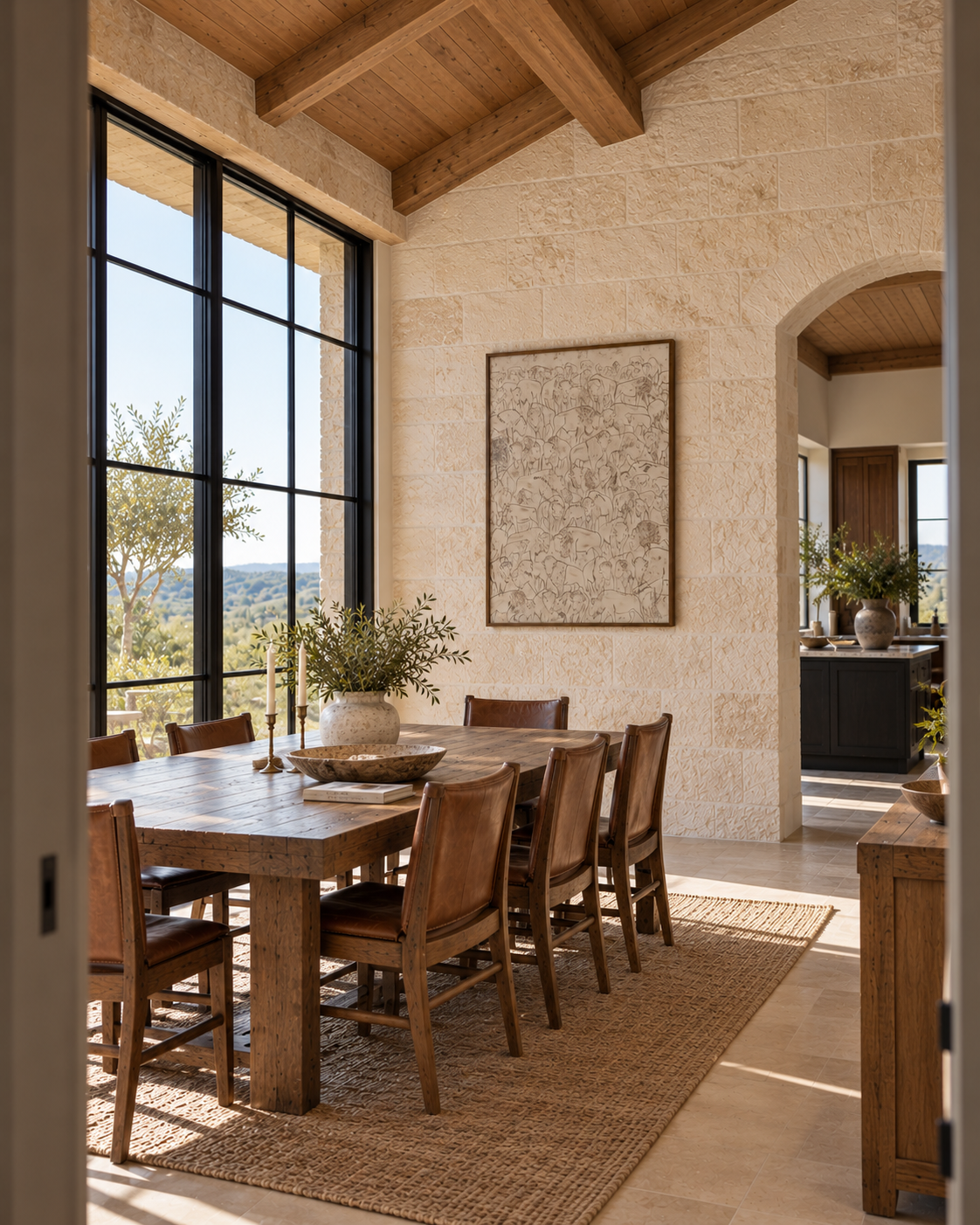 Sunlit Rustic Modern Dining Room.png