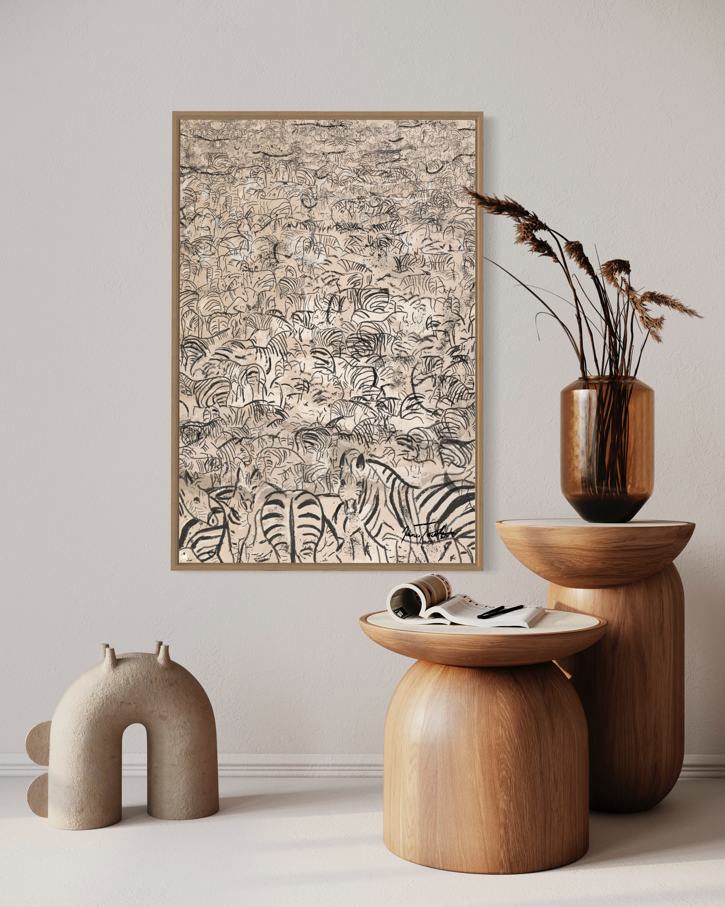 Voyaging Herd Portrait Oak Frame.jpeg