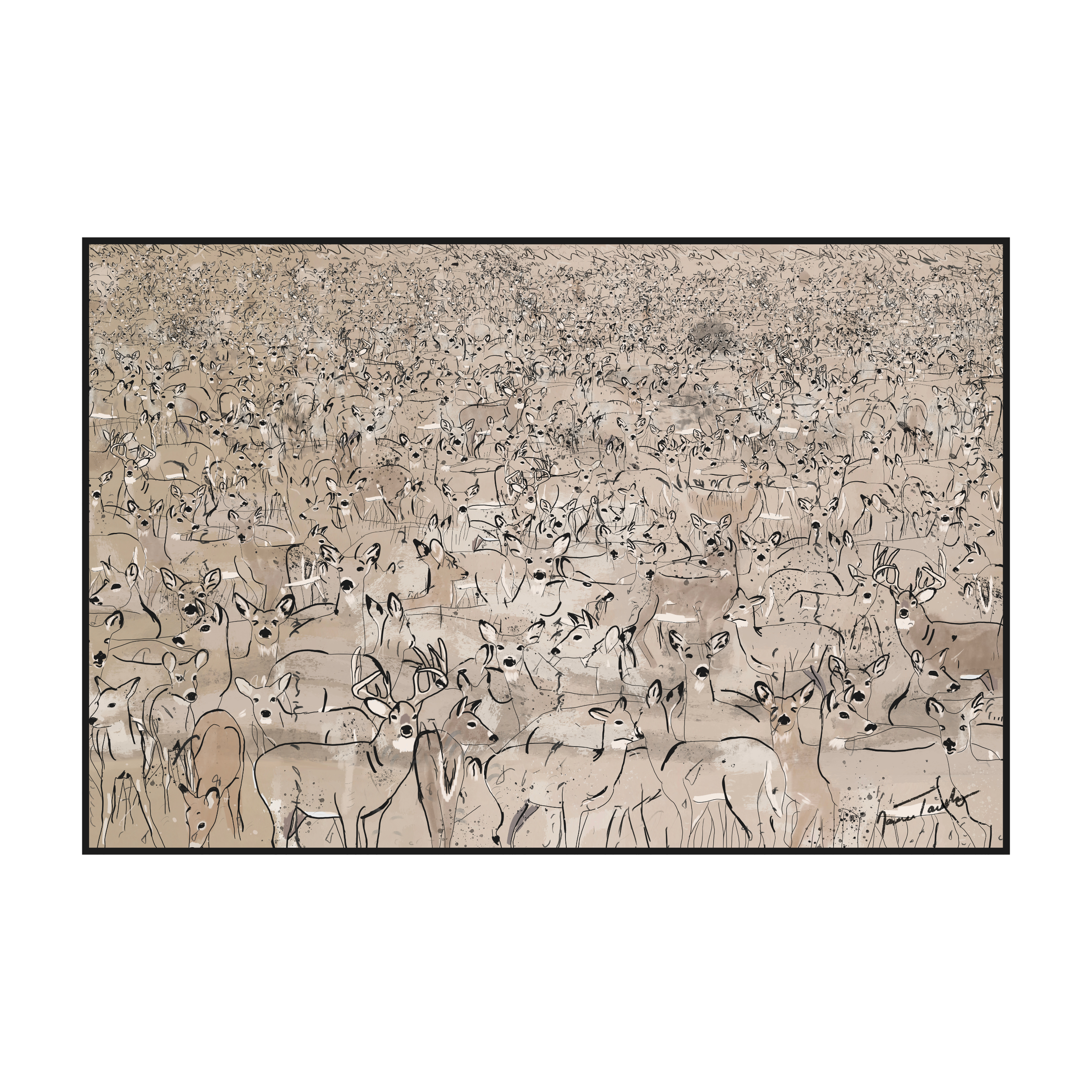 Museum Quality Print | Gathering Herd