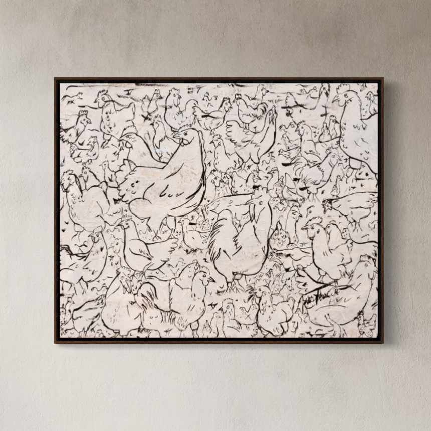 Gobbling Herd  | Original Painting