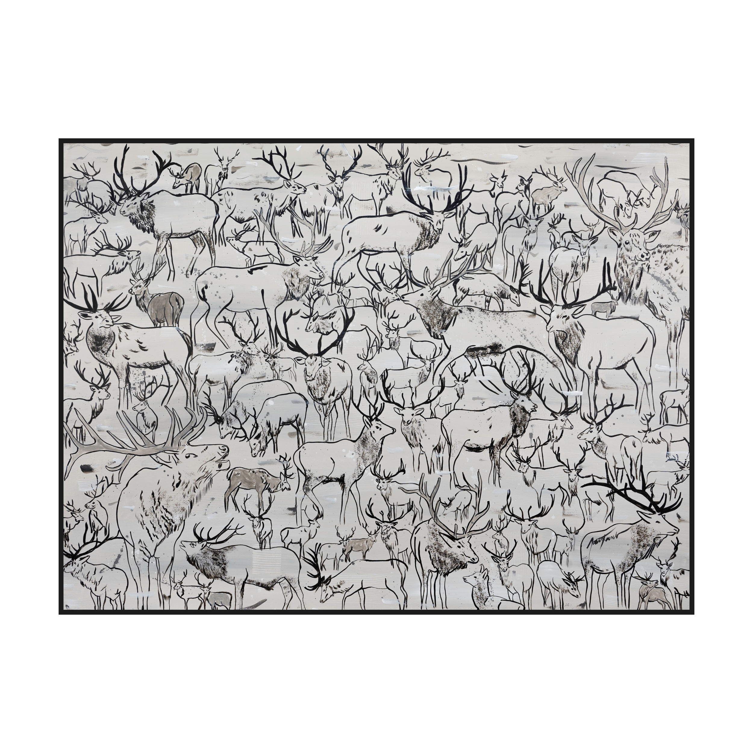 Bugling Herd | Original Painting