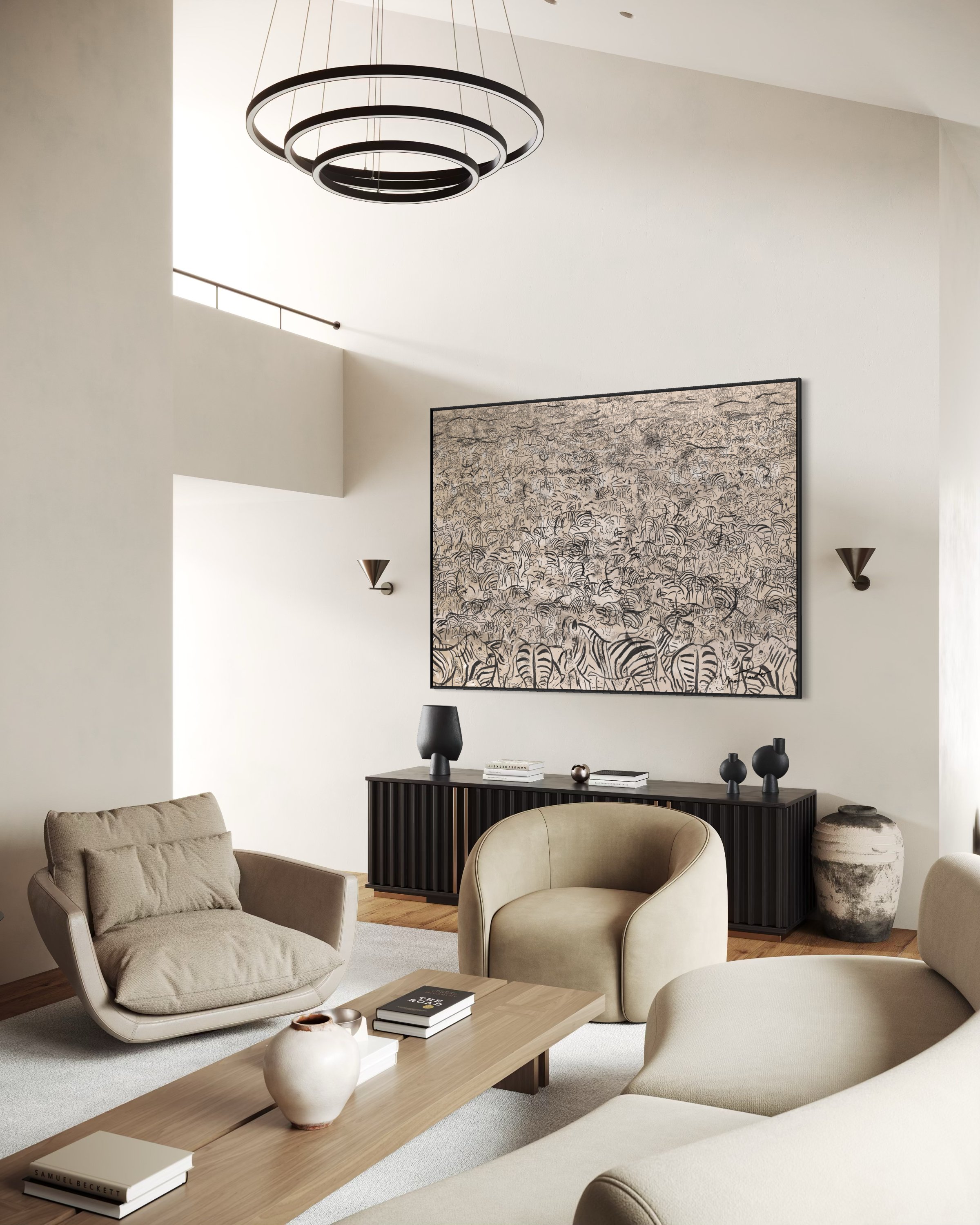 Voyaging Herd of Zebras fine art print