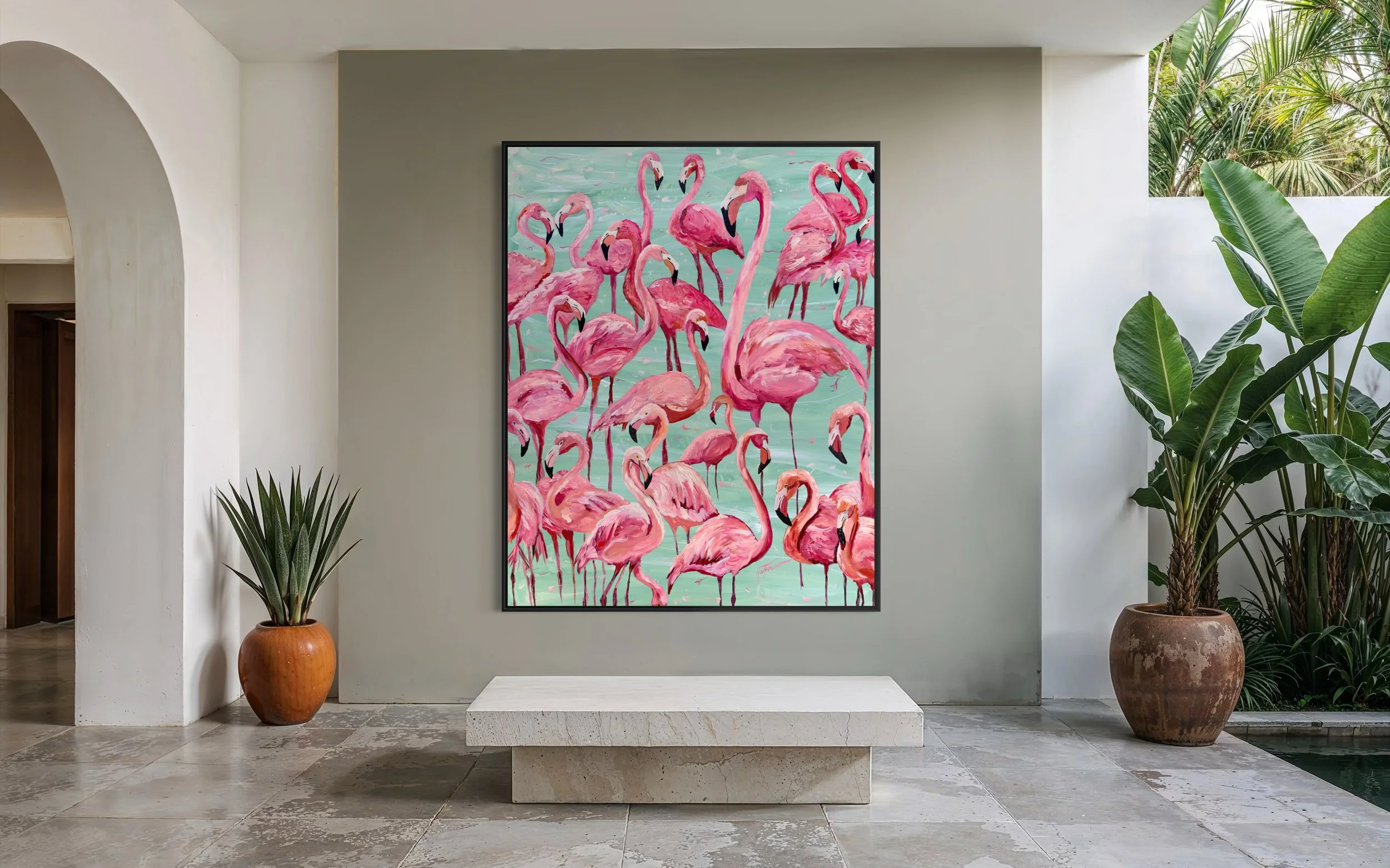 Flamboyant original painting