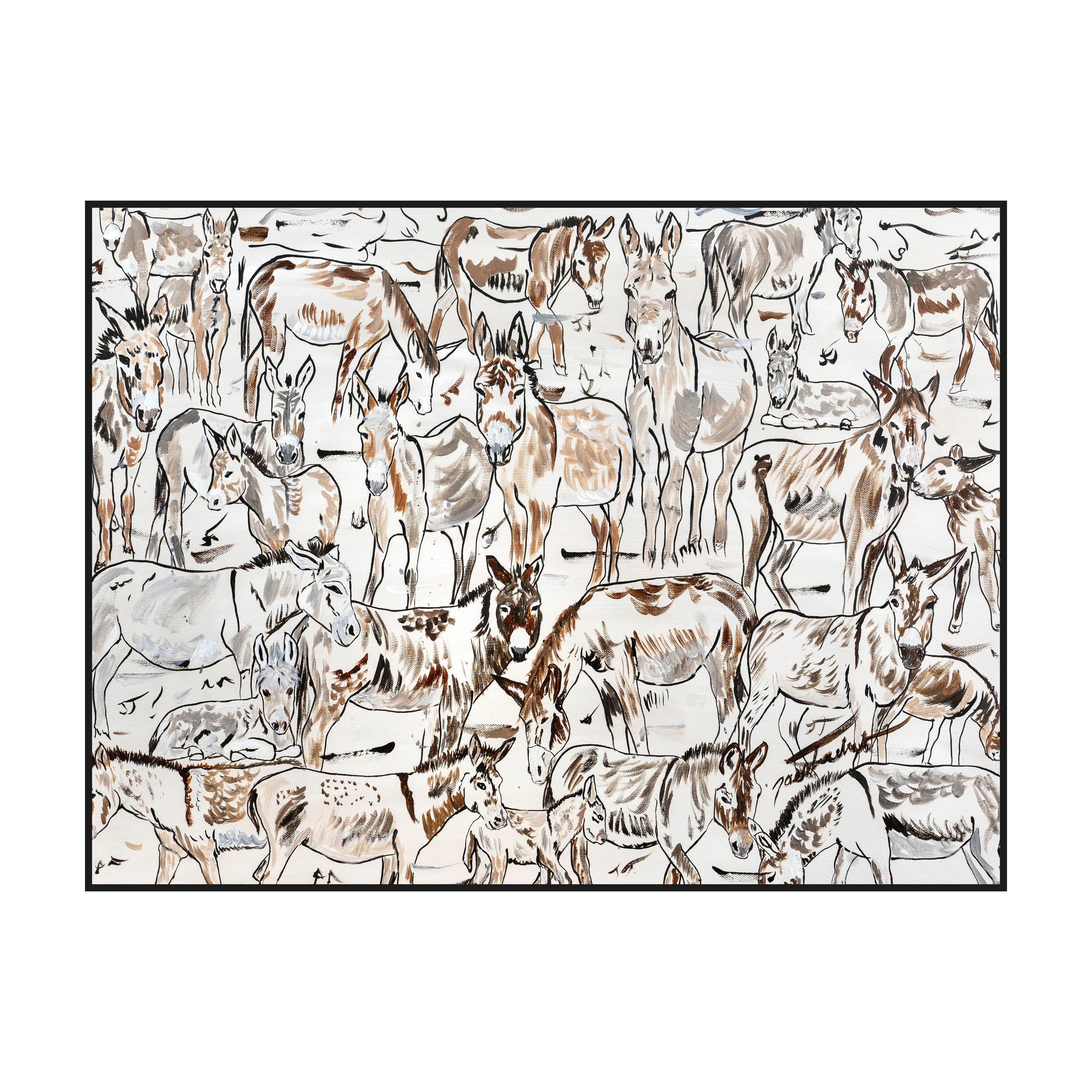 Braying Herd  | Original Painting