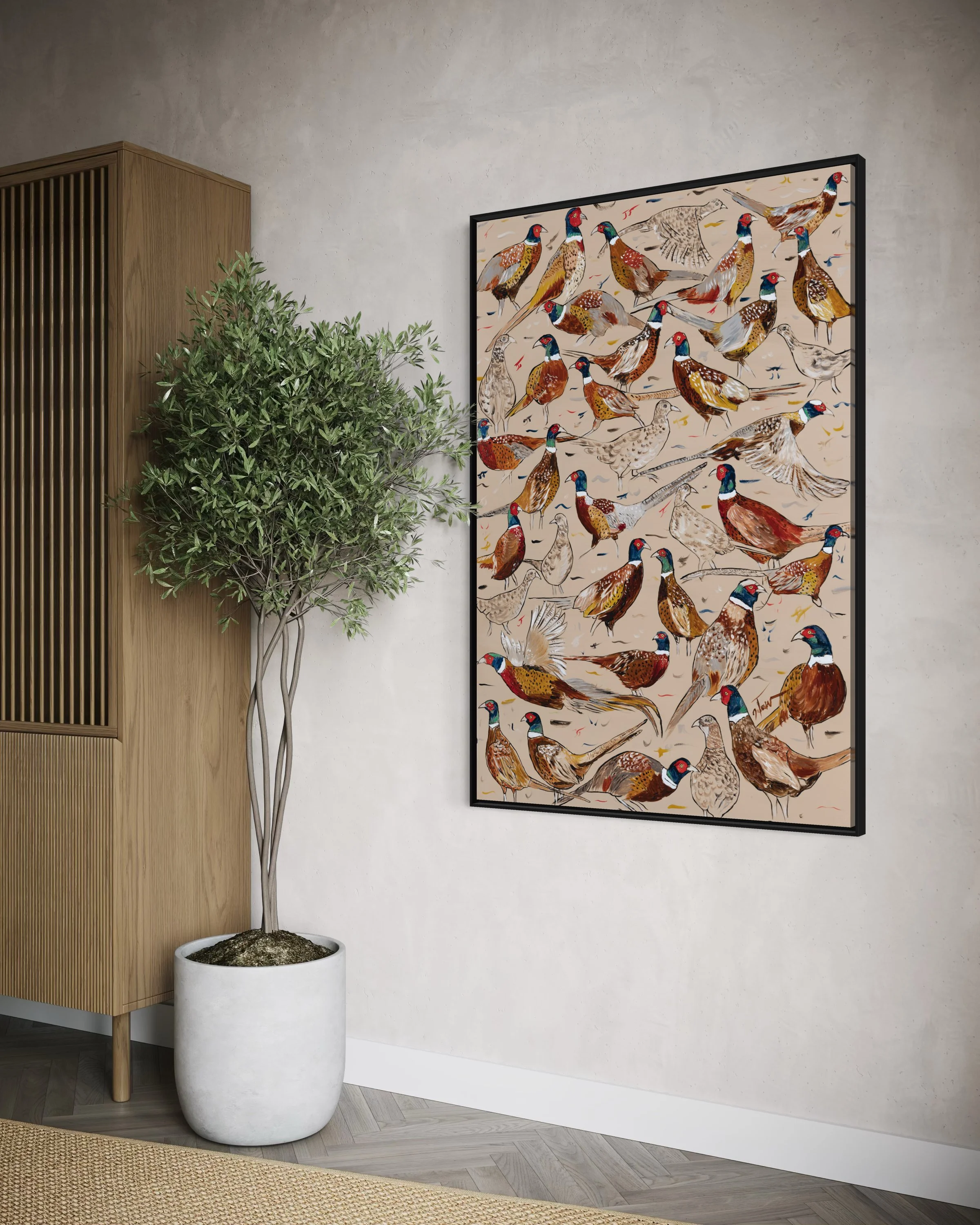 Ringneck original painting