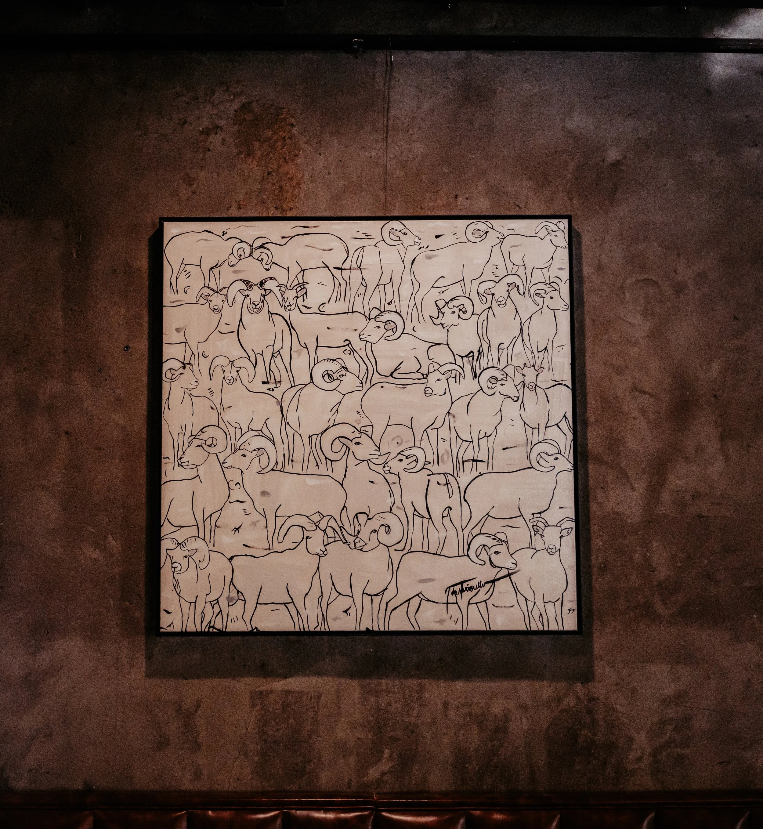 "Bighorn Herd"  -  -  $4,200  -  -  *Original and prints available