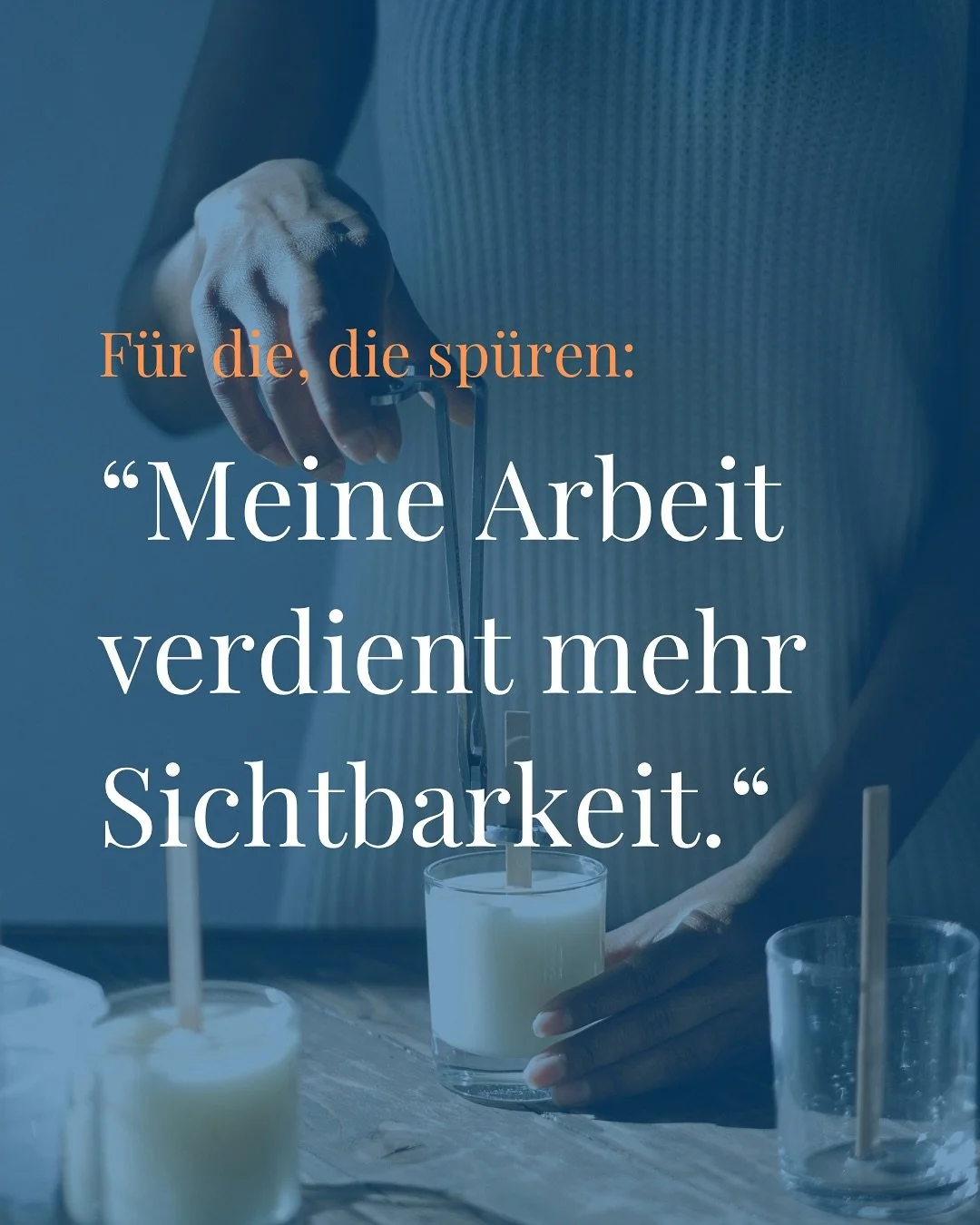 🤩 Bei dir l&auml;uft&rsquo;s ganz gut, in Pr&auml;senz, wenn Kunden da sind &ndash; deine Produkte sind hochwertig, dein Handwerk sitzt?
 🥵 Aber online f&uuml;hlt es sich anders an: chaotisch, klein, anstrengend?

🩵 Und doch w&uuml;nschst du es di