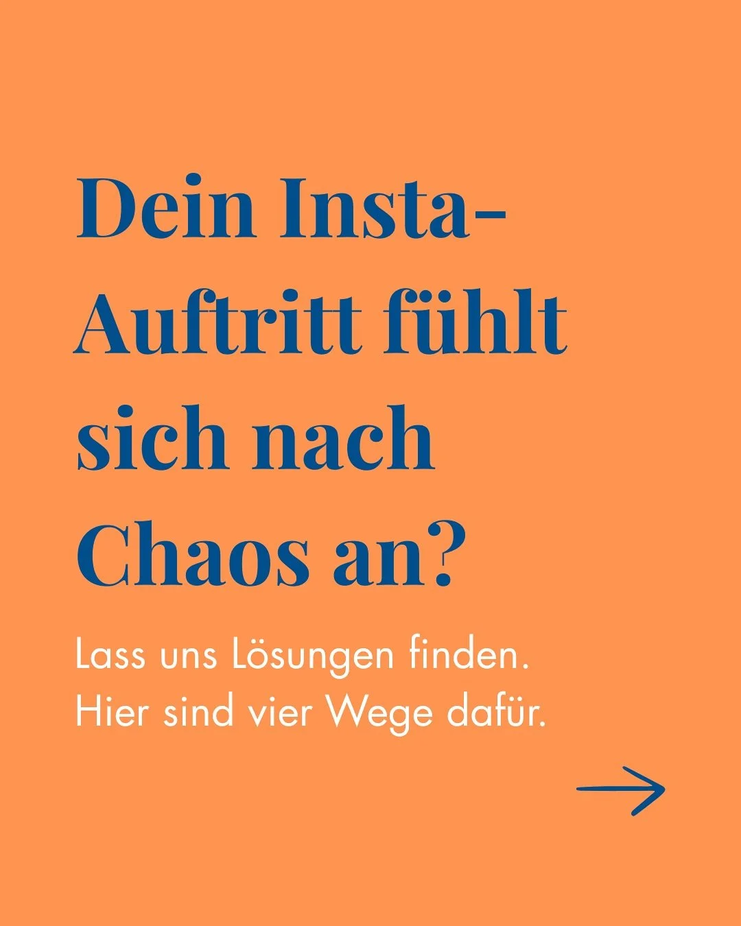 Genug vom Instagram Chaos? 🤯
 Das kenne ich &ndash; und genau daf&uuml;r gibt&rsquo;s verschiedene Wege, wie wir zusammenarbeiten k&ouml;nnen.

⚡️ Ob schnelle Hilfe f&uuml;r ein akutes Problem, 

🪟 ein fertiges Insta-Schaufenster, 

🧑&zwj;🏫 Basic