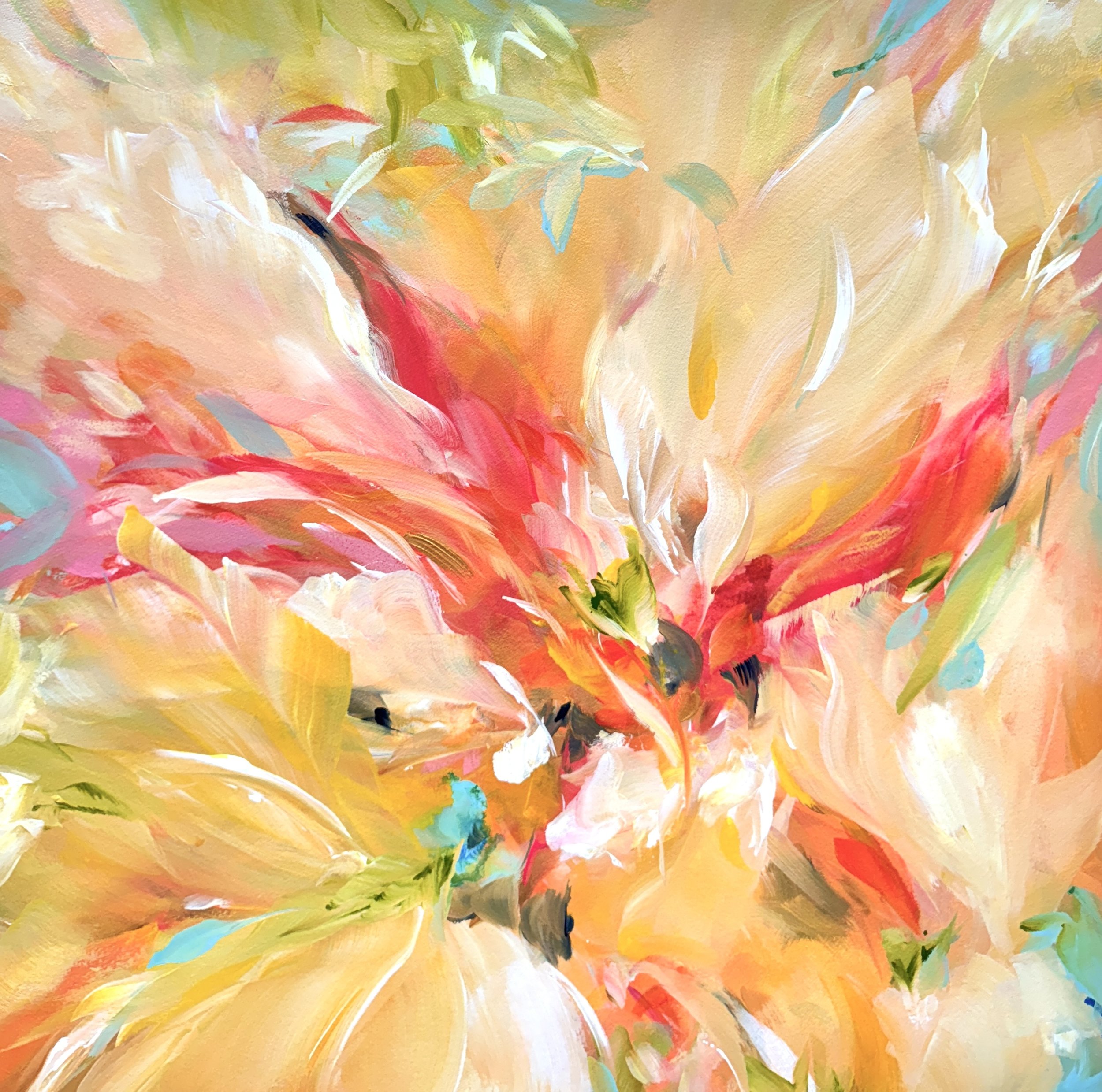 Boundless In Bloom No. 2
40 x 40
Painting on Paper, unframed
©2025 Jennifer J. L. Jones
Available at Jennifer J. L. Jones Fine Art, Port Royal, S.C.
