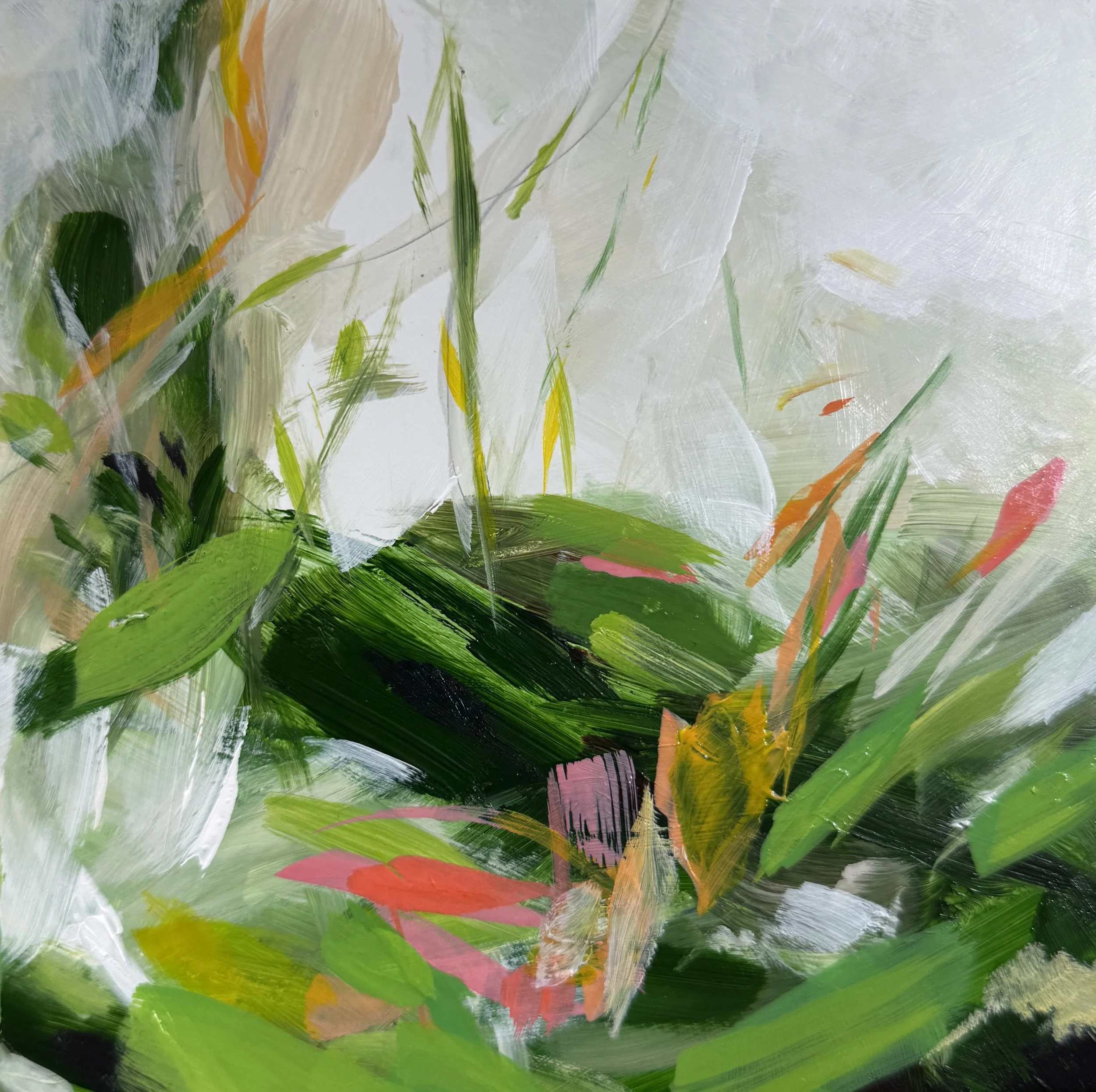 Lowcountry Blooming (triptych panel no.2)
3 @ 6 x 6 in.
Painting on cradled wood panel
2025 Jennifer J. L. Jones
Available at Jennifer J. L. Jones Fine Art, Port Royal, S.C. 