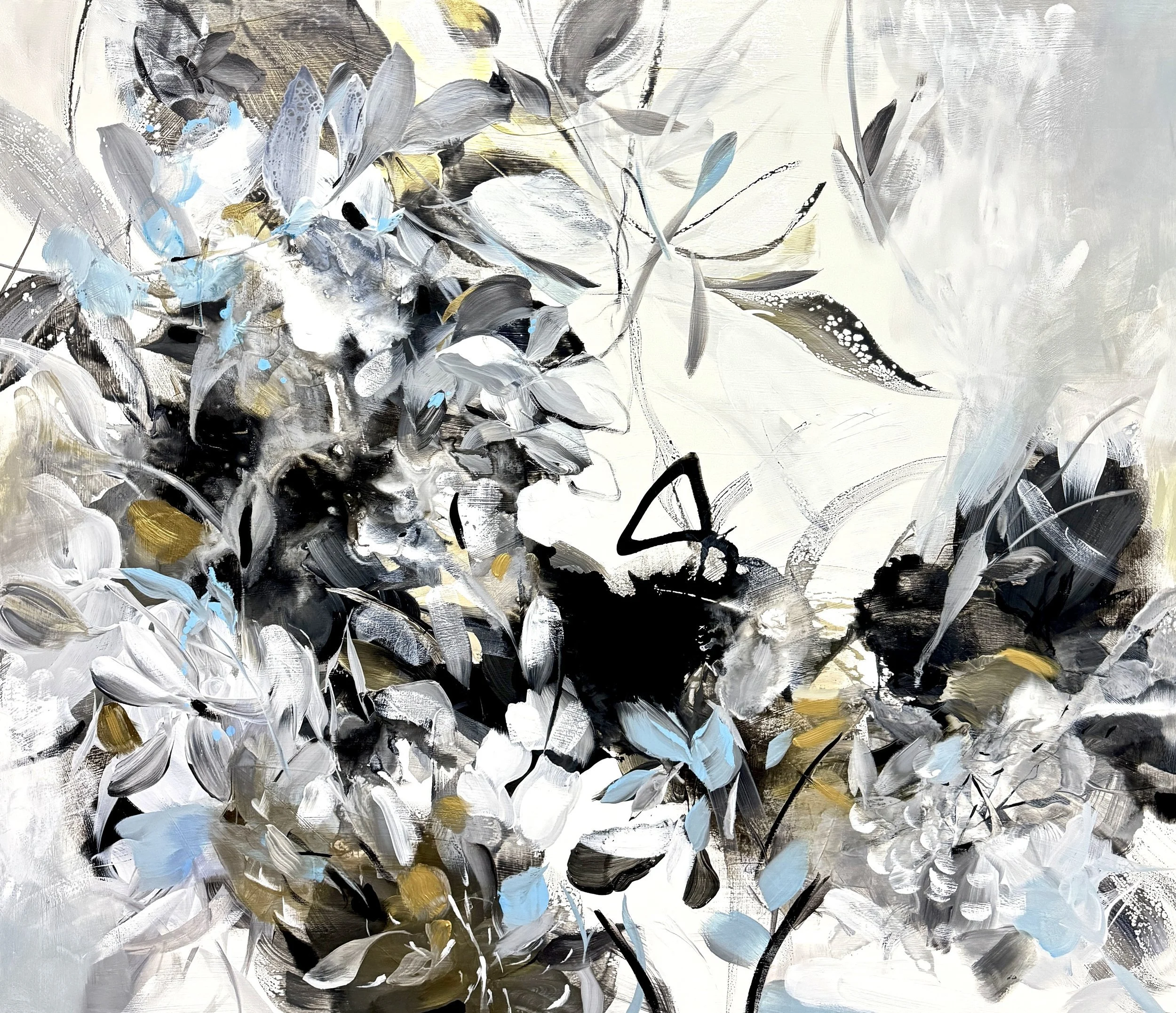 "Cailleach" 54”H x 64”W Painting on baltic birch wood panel ©2024 Jennifer J L Jones 
SOLD