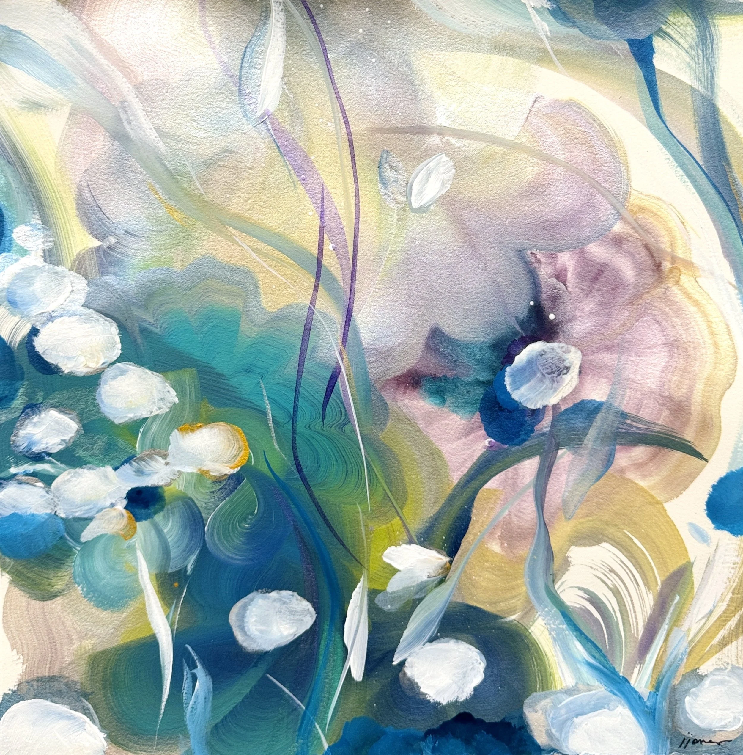 “Myths & Truths II”  16”H x 16”W Painting on Paper ©2024 Jennifer J. L. Jones
SOLD