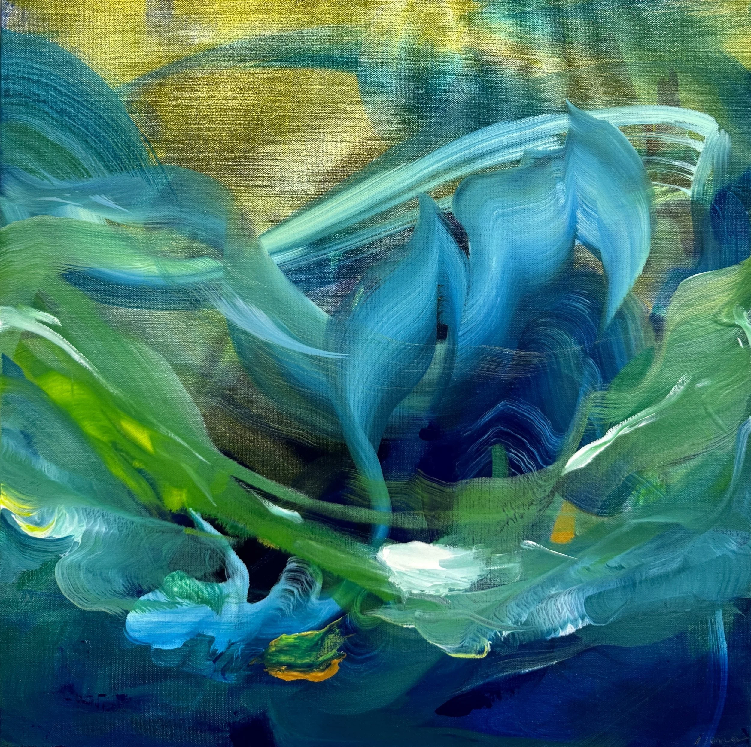 “Vaitiare III”  20”H x 20”W Painting on Stretched Linen ©2024 Jennifer J. L. Jones
SOLD