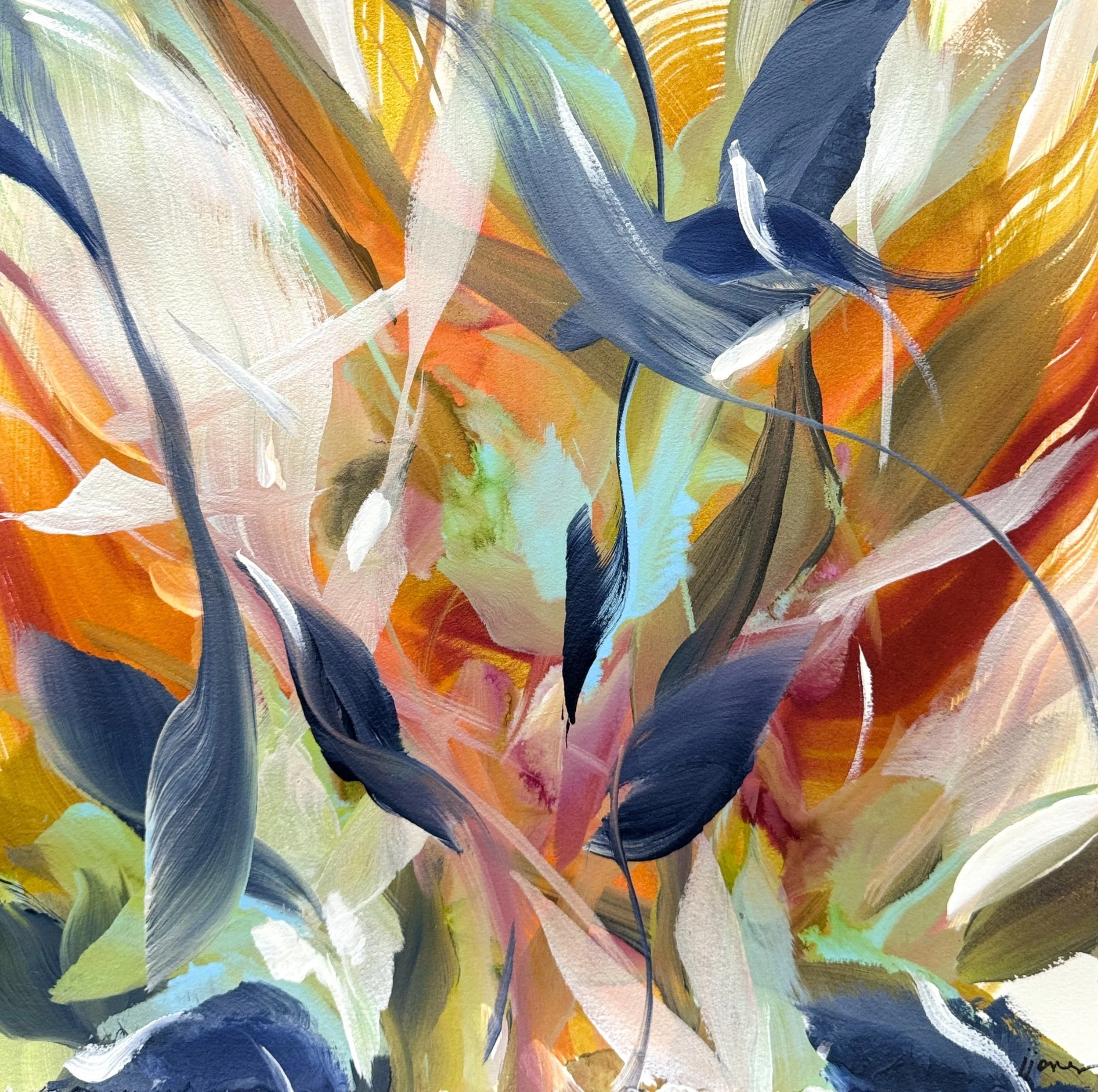 “Summer Sings I”  16”H x 16”W Painting on Paper ©2024 Jennifer J. L. Jones
SOLD