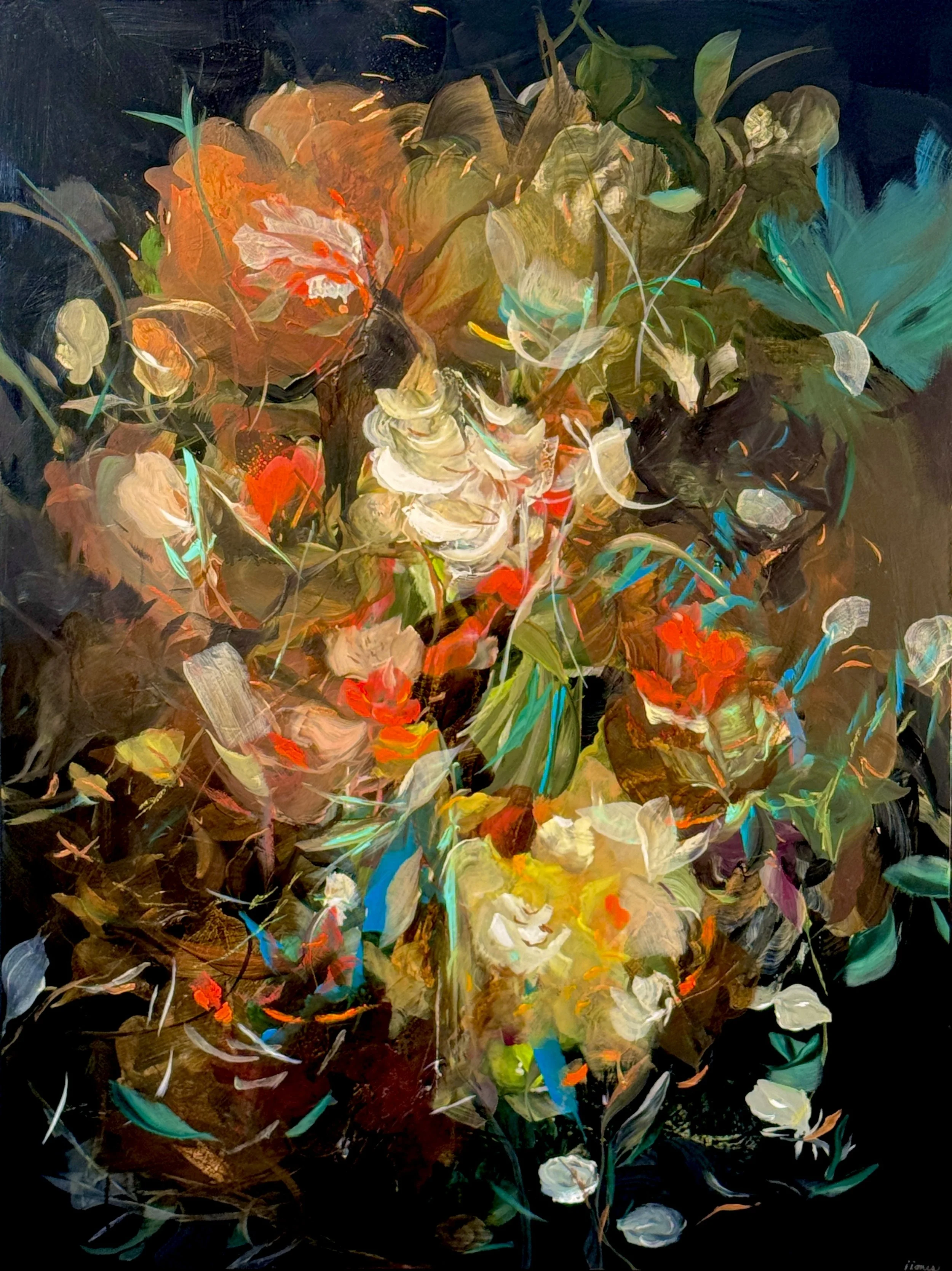 Harpsichord No.1
48h x 36w in. 
Painting on baltic birch wood panel
©2026 Jennifer J. L. Jones
Available at New River Fine Art, Ft. Lauderdale FL, U.S.