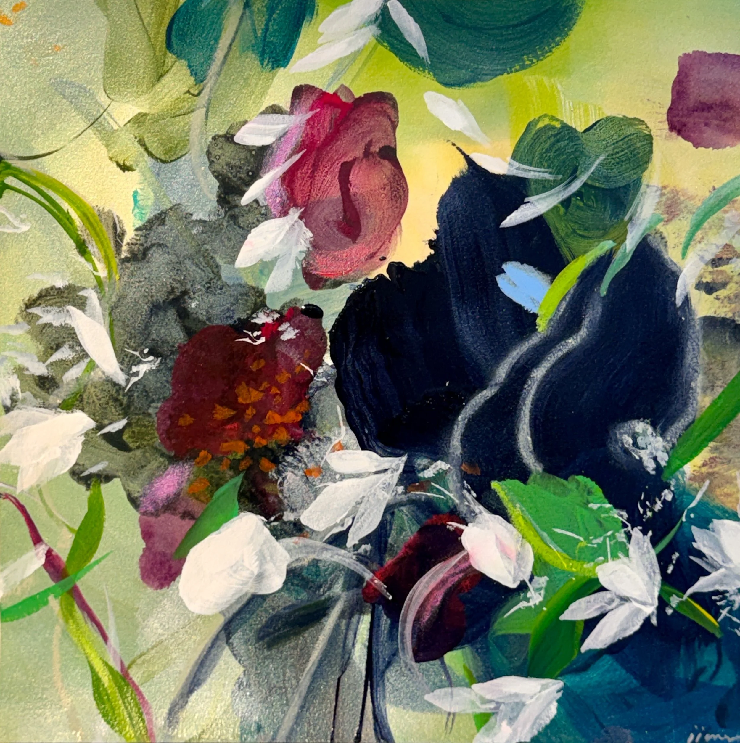 Vestige No.4
15h x 15w in. 
Painting on Paper
©2026 Jennifer J. L. Jones
Available at New River Fine Art, Ft. Lauderdale FL, U.S.