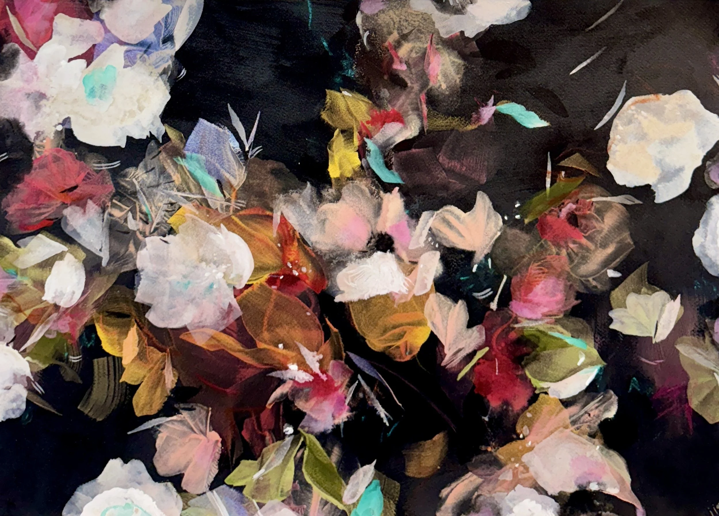 Waking Stars No.2
20.5 h x 26 w in.
Acrylic & Ink painting on paper
©2025 Jennifer J. L. Jones
SOLD