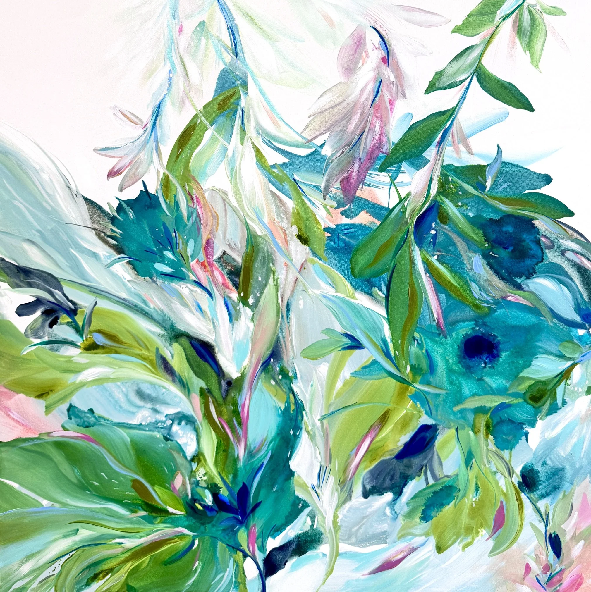 Elaria No. 1			
36h x 36w in.
Painting on Canvas
©2026 Jennifer J. L. Jones
Available at Hillary Whitaker Gallery, Ponte Vedra Beach, FL, U.S.