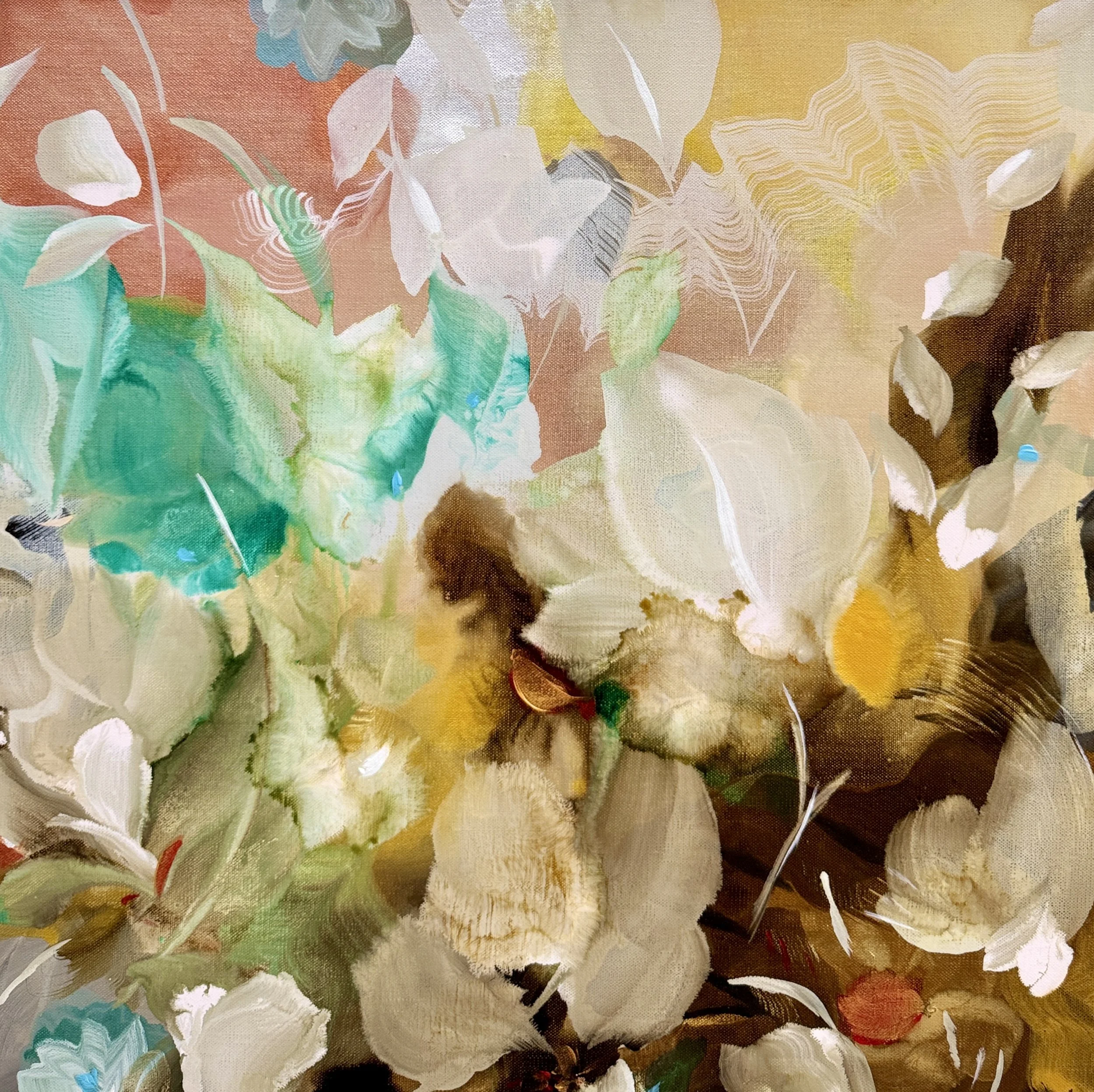 Mulan No. 1
20 x 20 in.
Painting on stretched linen
©2025 Jennifer J. L. Jones
Available at New River Fine Art, Ft. Lauderdale FL, U.S.