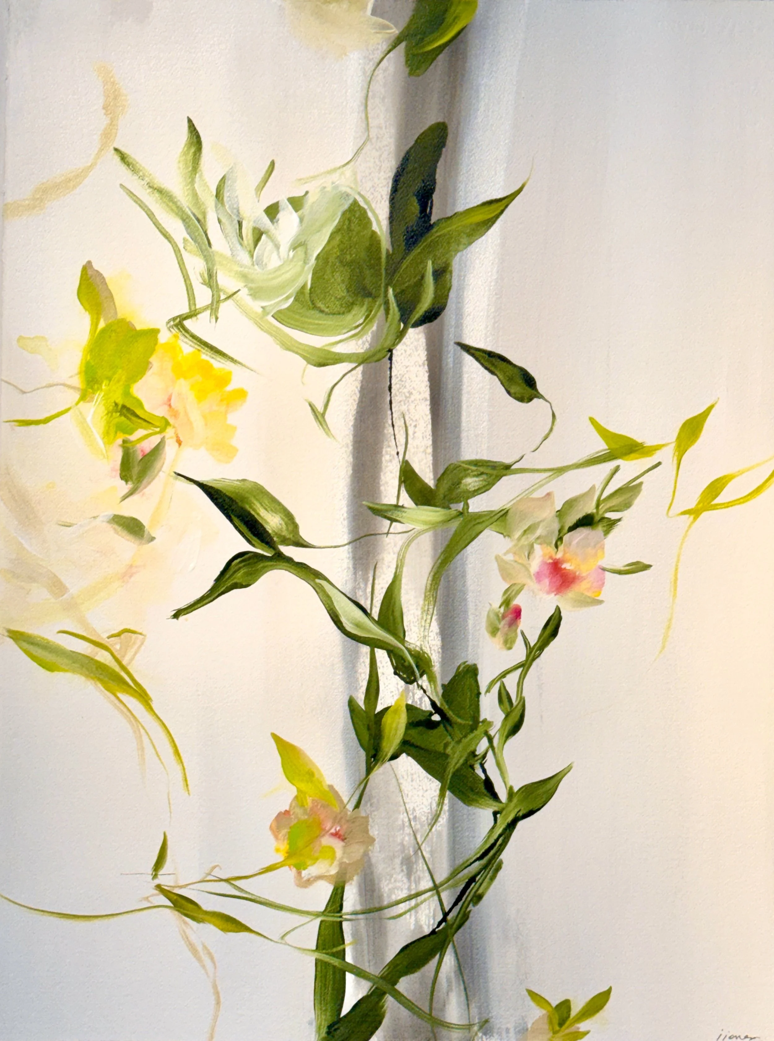 Undersong No.4
22h x 30w in. 
Painting on Paper
©2026 Jennifer J. L. Jones
Available at New River Fine Art, Ft. Lauderdale FL, U.S.