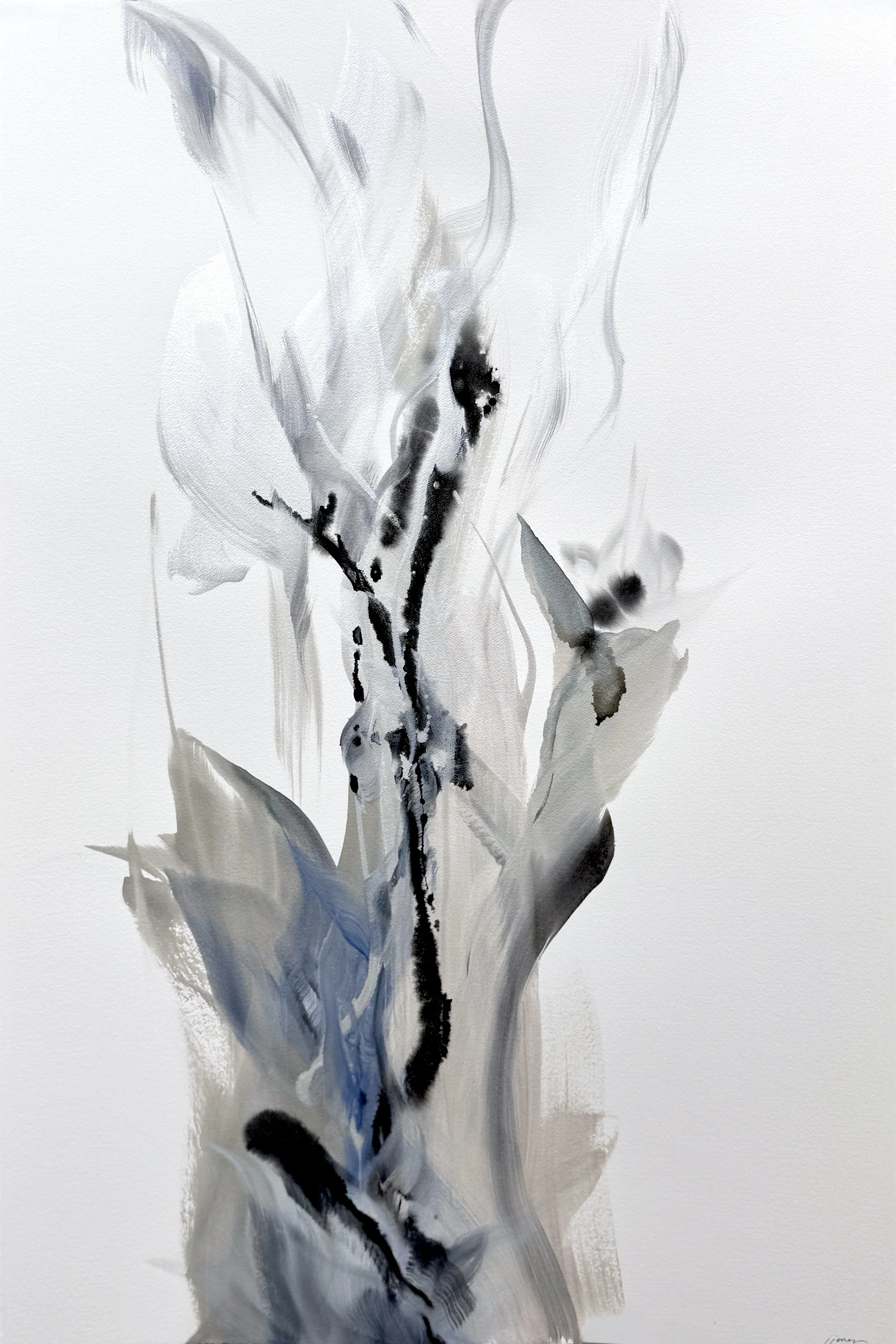 Shapeshifter No.3
60h x 40w in. 
Painting on Paper
©2026 Jennifer J. L. Jones
Available at New River Fine Art, Ft. Lauderdale FL, U.S.