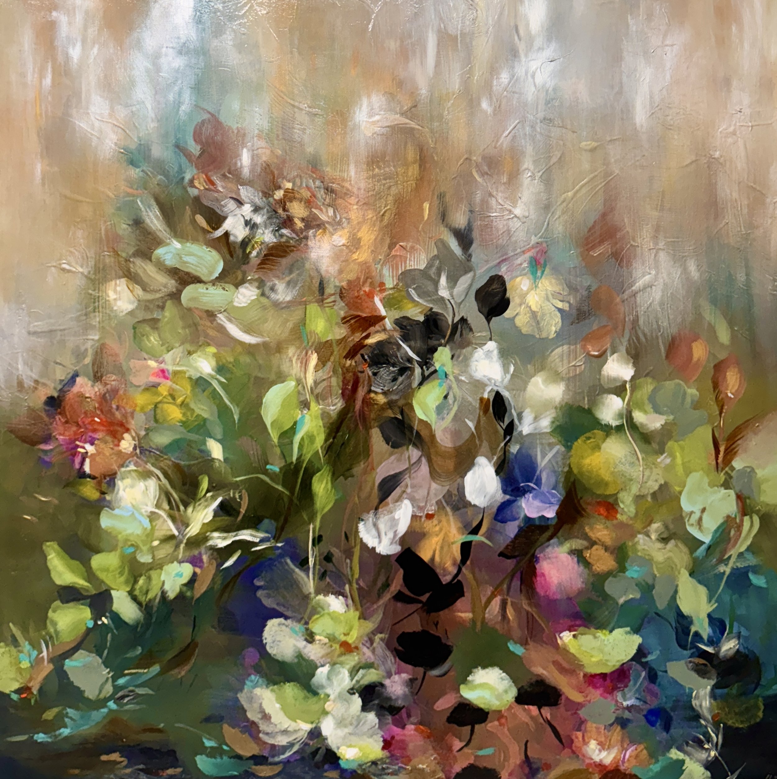 Dreams We Wander
44 x 44 in.
Painting on baltic birch wood panel
©2025 Jennifer J. L. Jones
SOLD