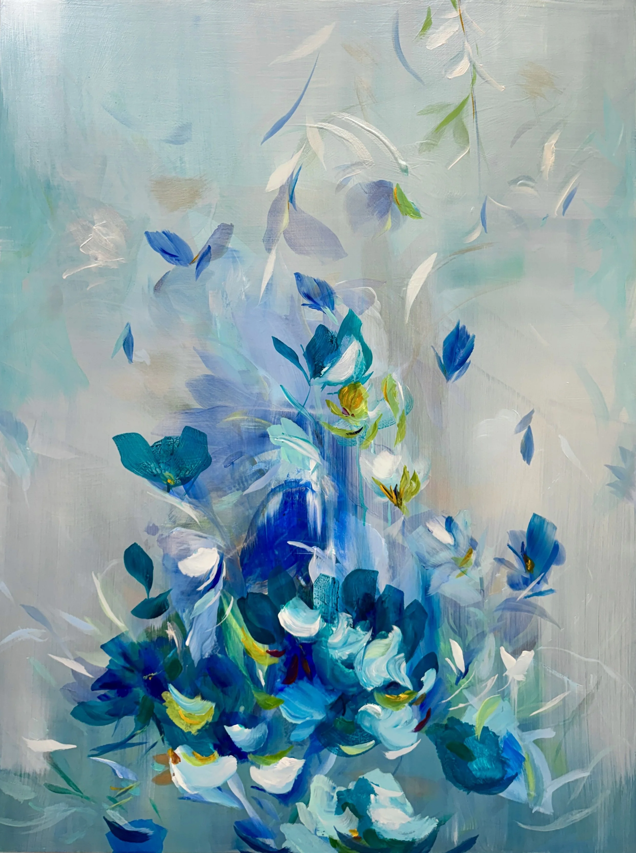 Opalite No. 2			
40h x 30w in.
Painting on Baltic Birch Wood 
©2025 Jennifer J. L. Jones
Available at Hillary Whitaker Gallery, Ponte Vedra Beach, FL, U.S.