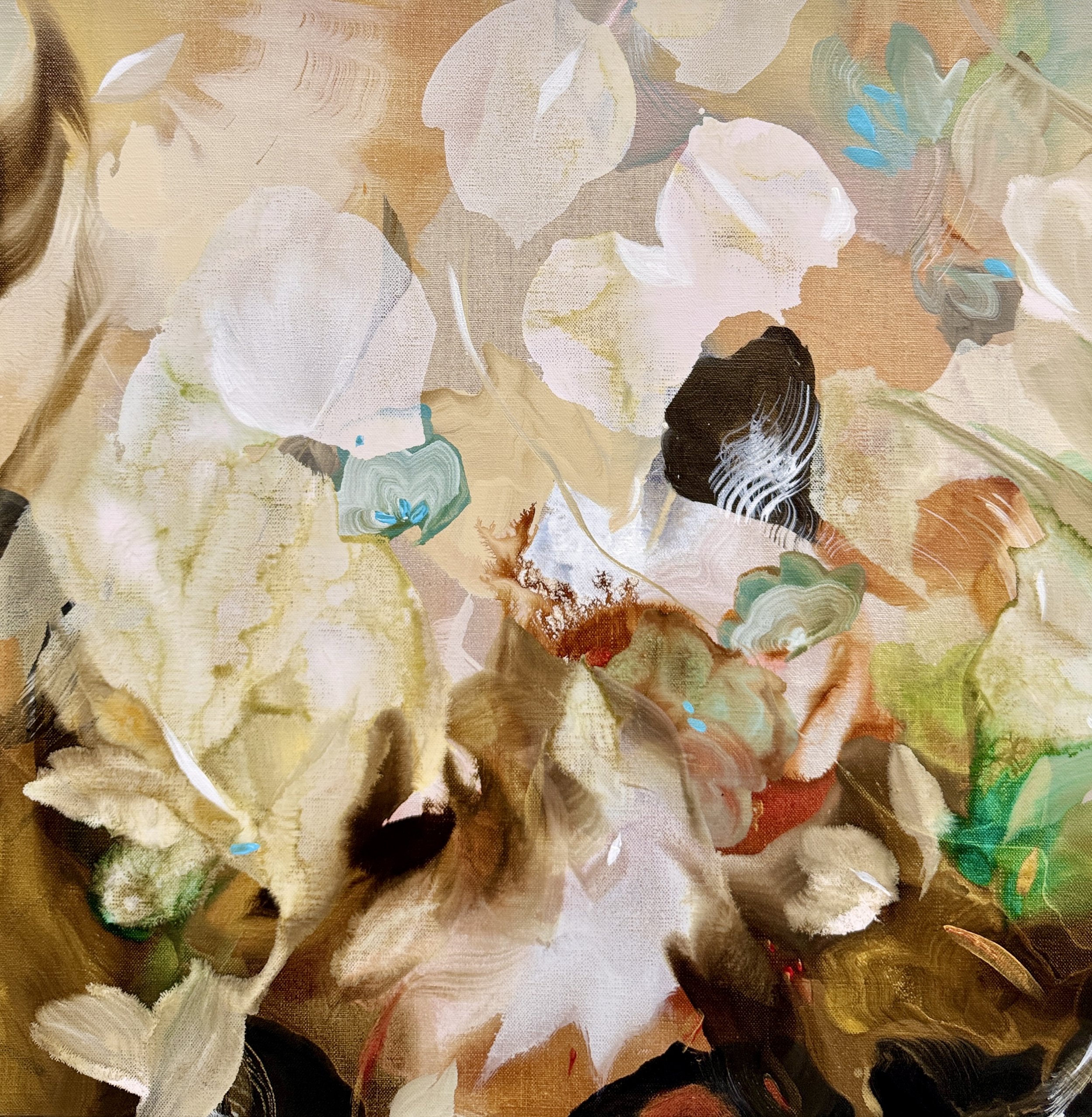 Mulan No. 2
20 x 20 in.
Painting on stretched linen
©2025 Jennifer J. L. Jones
Available at New River Fine Art, Ft. Lauderdale FL, U.S.