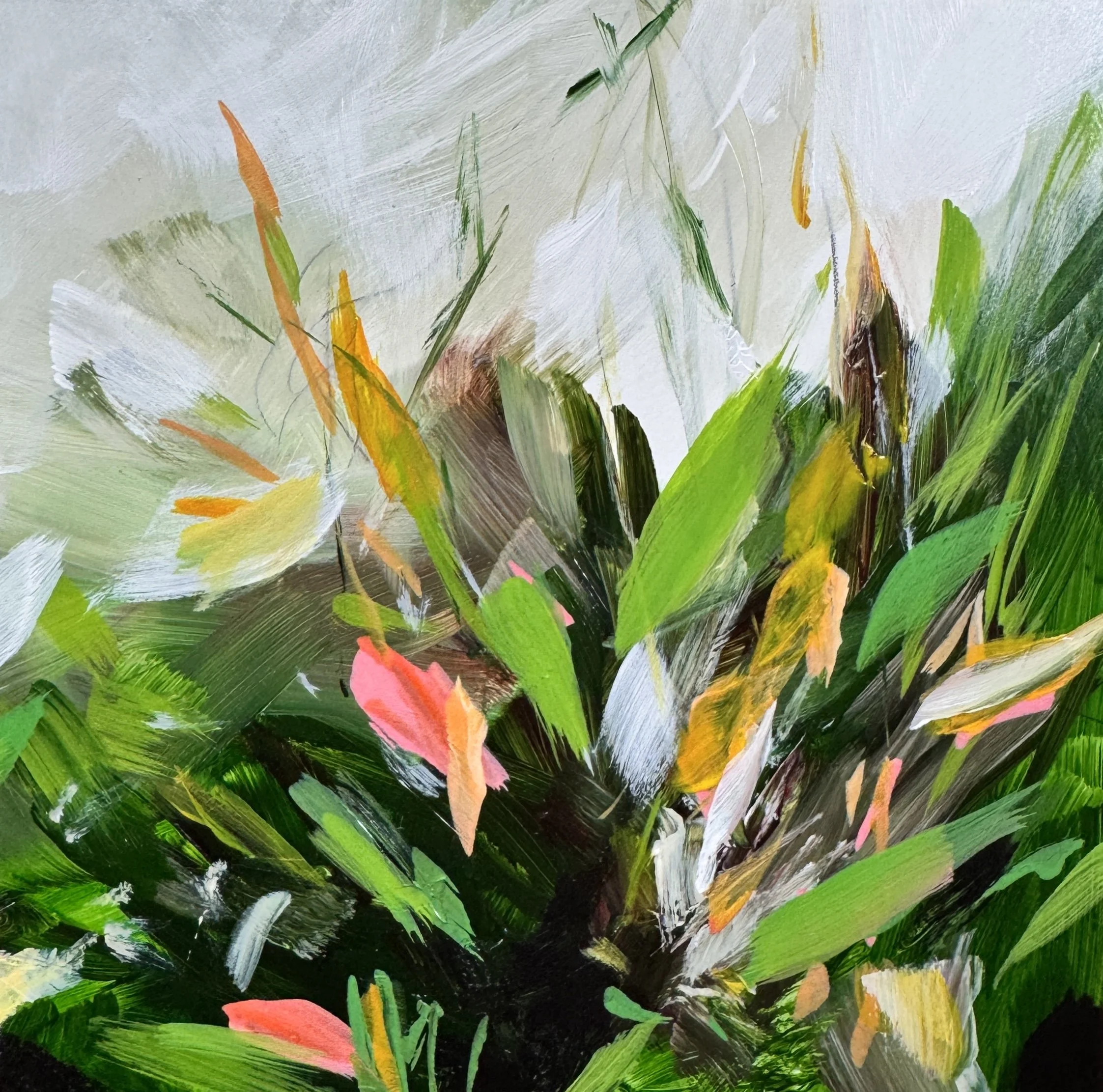 Lowcountry Blooming (triptych panel no.3)
3 @ 6 x 6 in.
Painting on cradled wood panel
2025 Jennifer J. L. Jones
Available at Jennifer J. L. Jones Fine Art, Port Royal, S.C. 