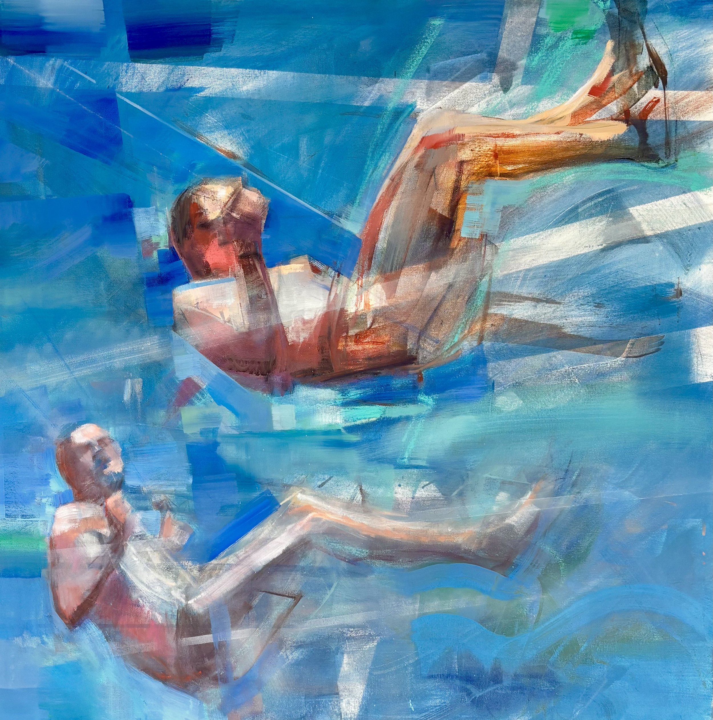 WHAT IT FEEL TO BE FREE  36x36" oil on canvas Available from the artist