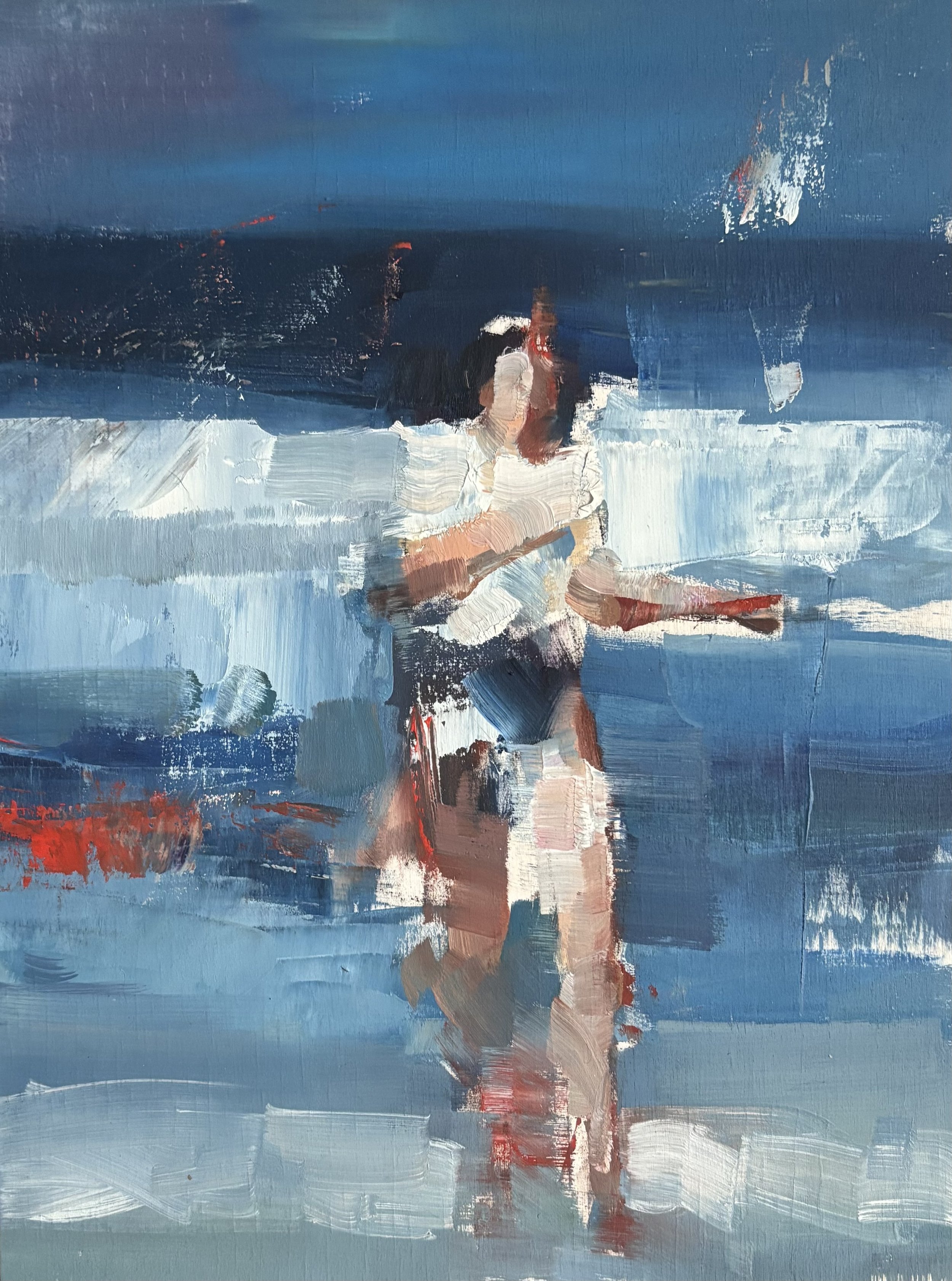 EMERGING 9x12" oil on board, Available from the artist