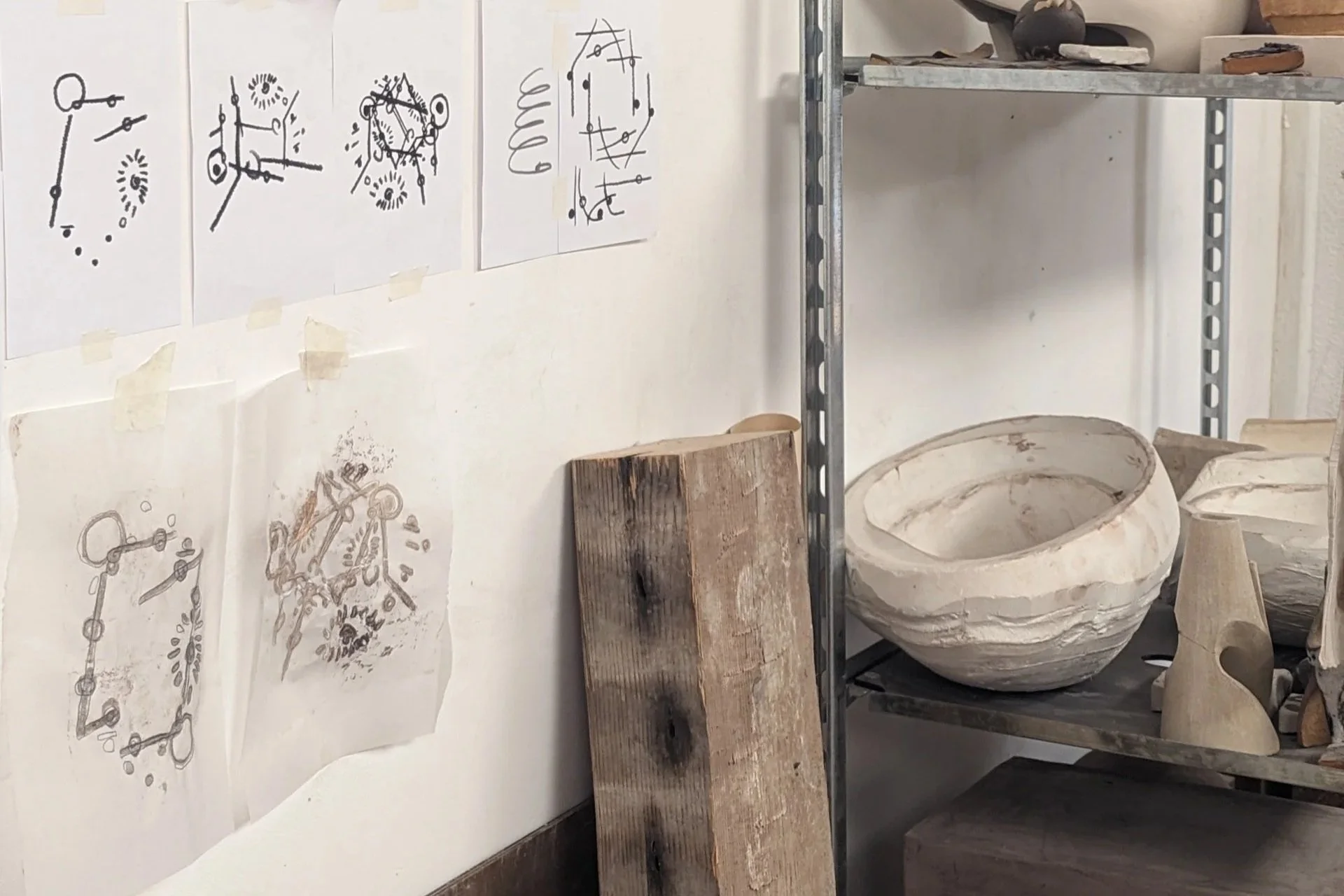 Dessins de recherche.