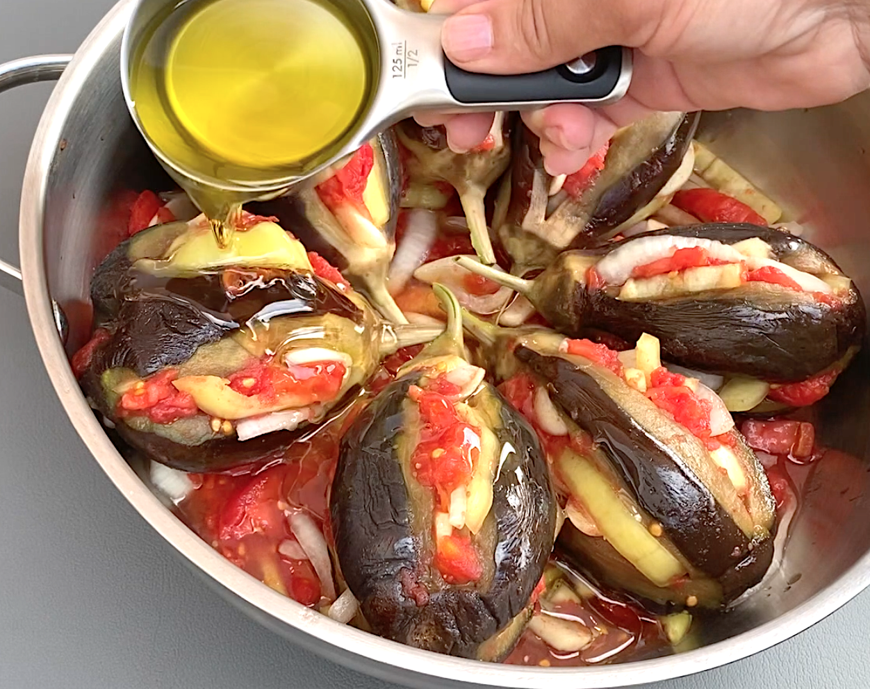 İmam Bayıldı / Braised Eggplants in Olive Oil