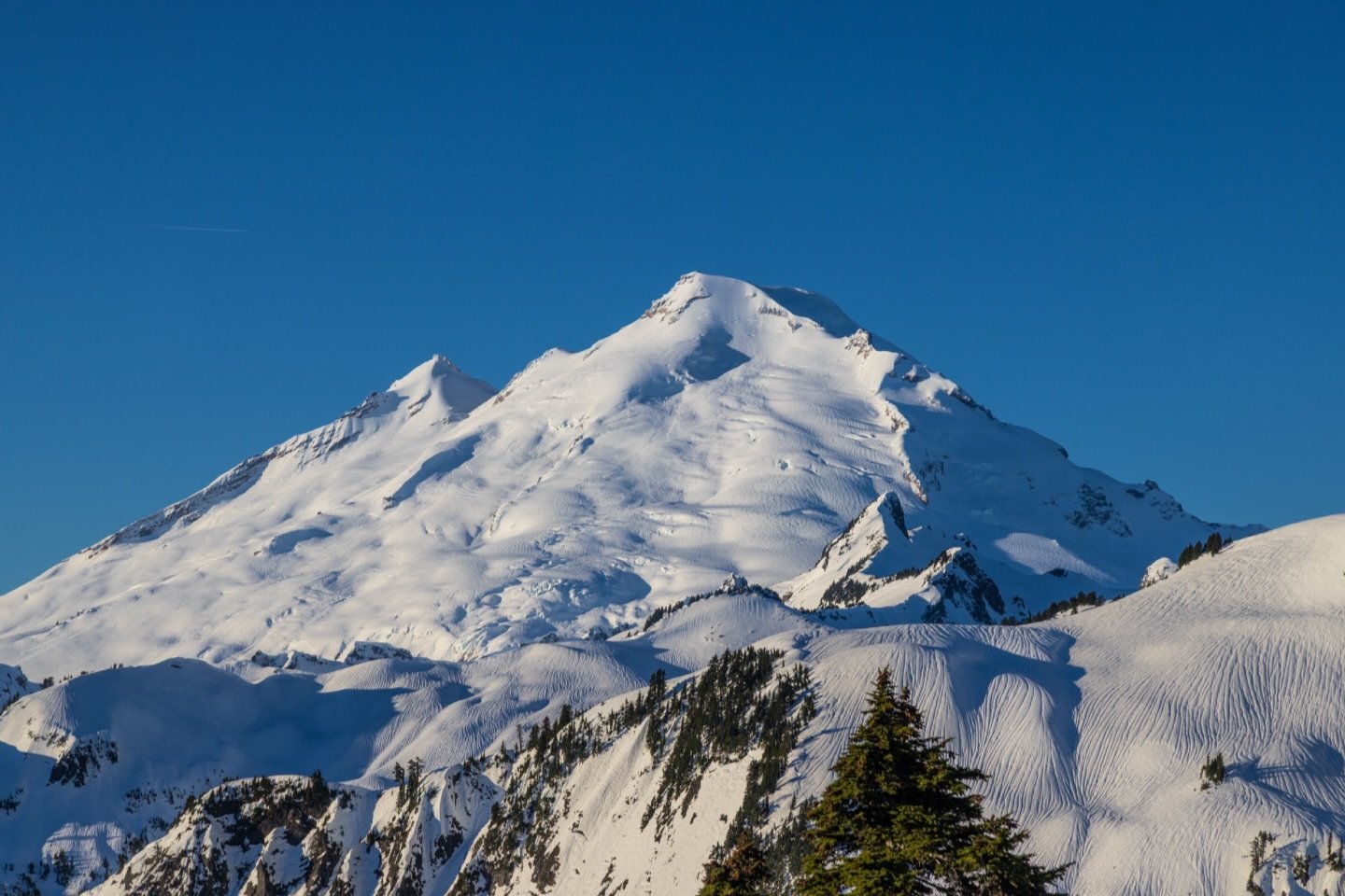 Mount Baker on the horizon.