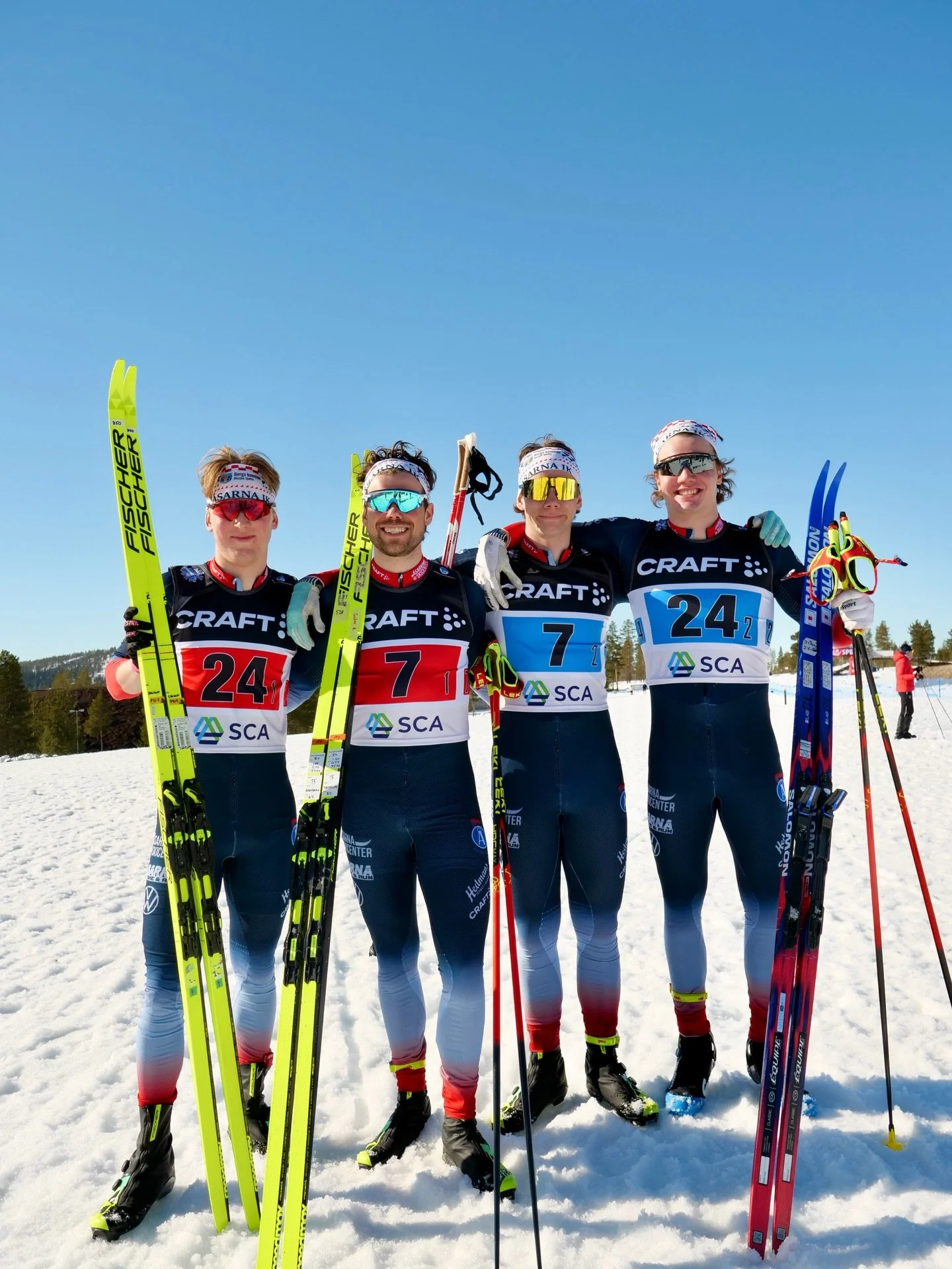 Fartfylld final p&aring; herrsprintstafetten 💥⚡️

F&ouml;rsta t&auml;vlingsdagen i Idre &auml;r avklarad i och med herrarnas SM-sprintstafett 🥳

💥 Lag 1 med Gustav Kvarnbrink och Oskar Algotsson slutar p&aring; 6:e plats!
💥 Lag 2 med M&aring;ns R