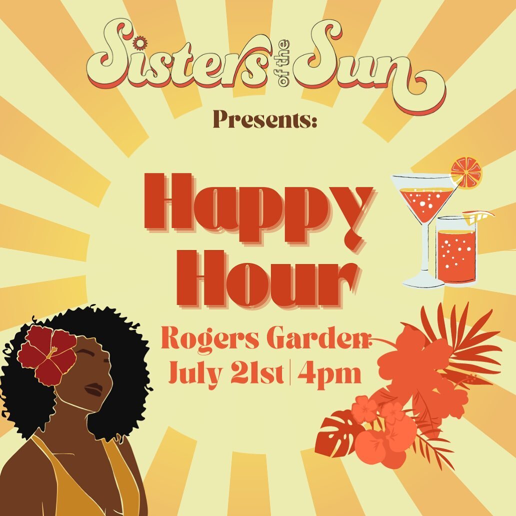 join us next Thursday for our very first happy hour at Rogers Garden at 4pm! 🍹🤪💁🏽&zwj;♀️

#happyhour #blackwomen #blackwomenhealing