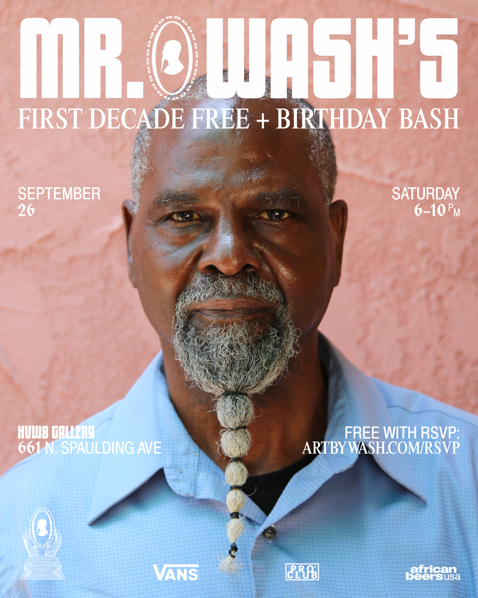 Invite: Mr. Wash’s First Decade Free + Bday Bash 9/26 @ HVW8