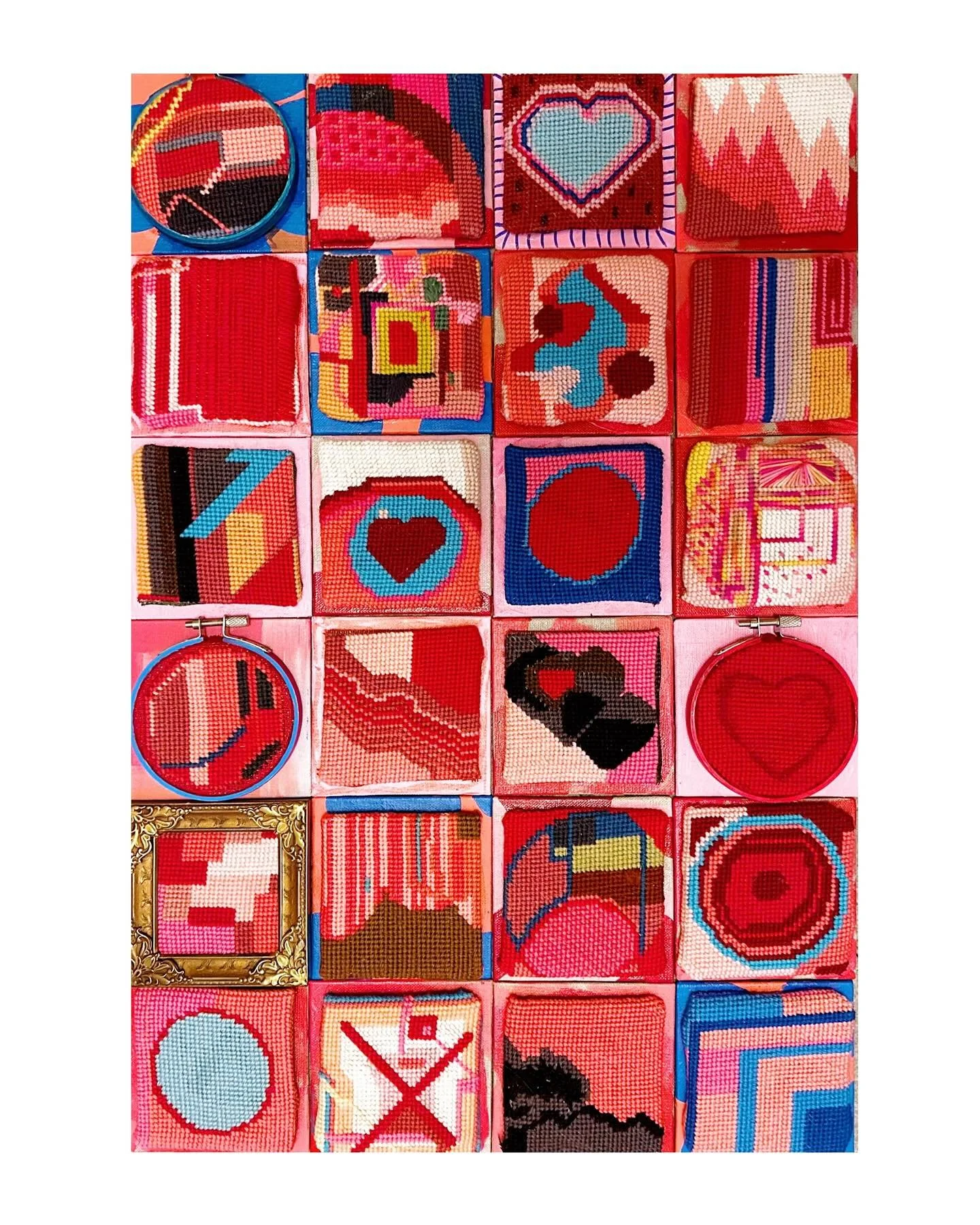 I&rsquo;ve finished mounting my work for my show @small_house_gallery 🎉 Coming 15 December to 31 January. 
.
.
.
.
.
#textileart #textileartist #artcollector #igartists #contemporaryart #britishartist #artistlife #fineartists #artistsofinstagram #fe