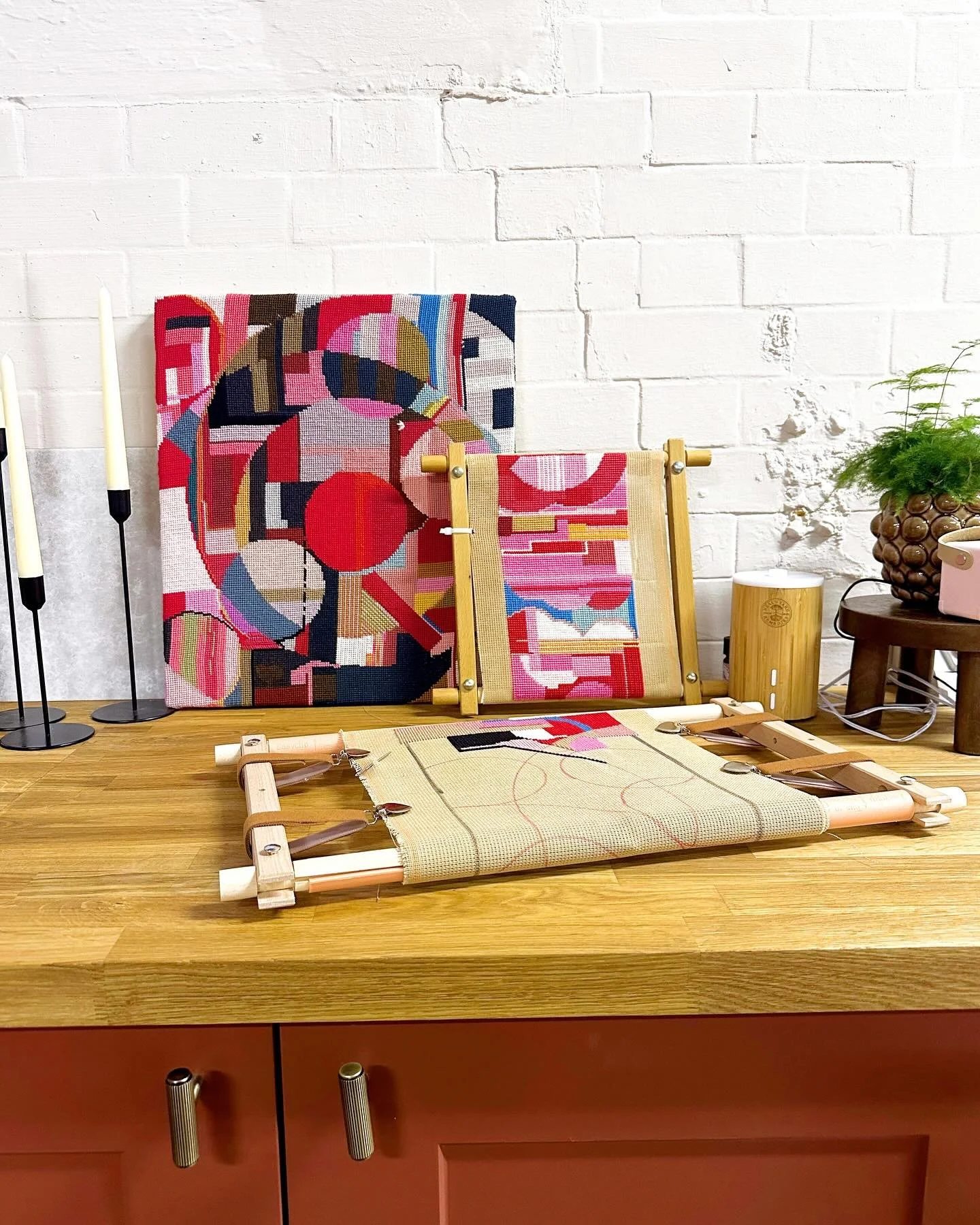 Come and join me for a relaxing and mindful needlepoint tapestry workshop @caterham_craftroom in a couple of weeks&rsquo; time. Two dates available - book via the link in my profile.