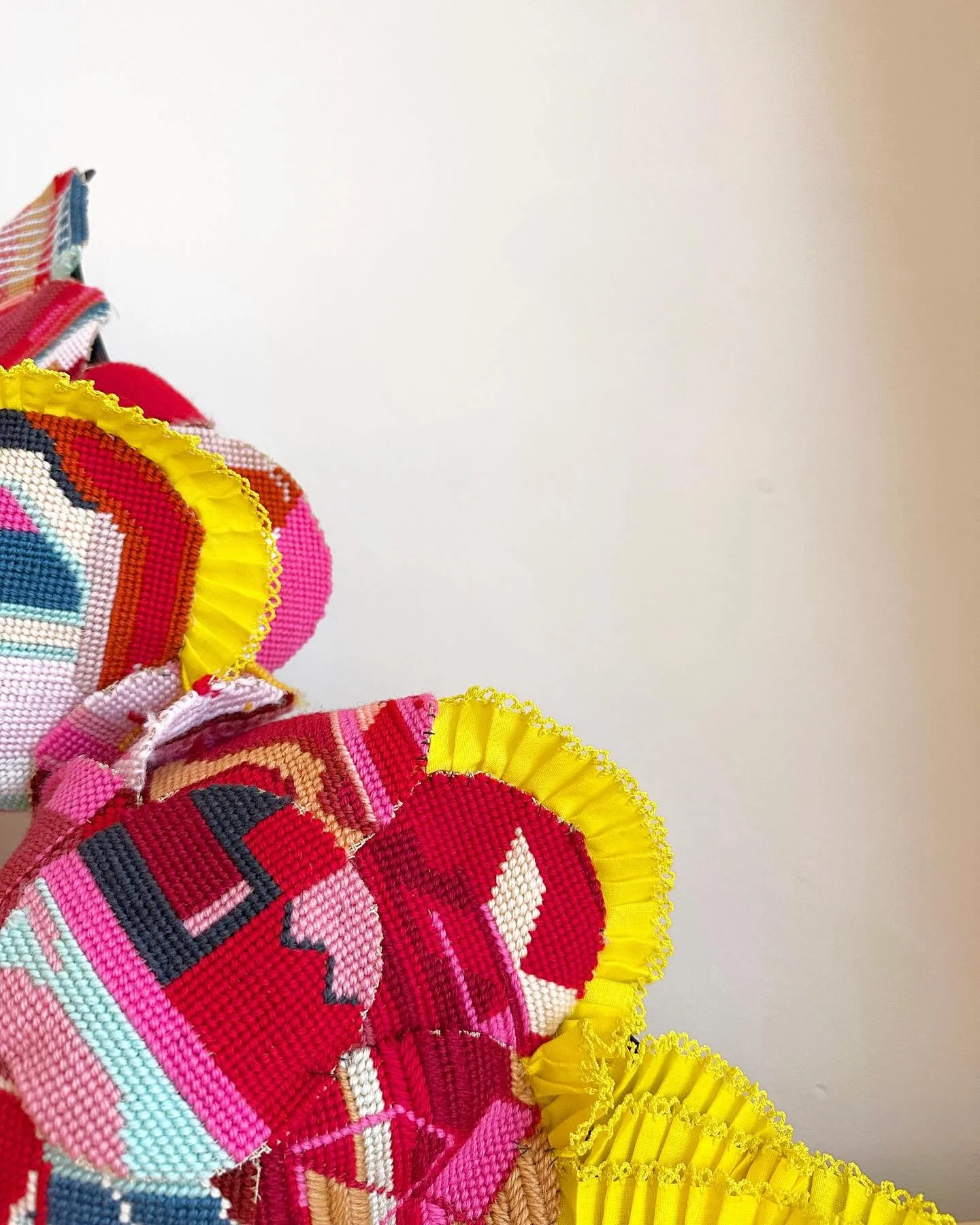 Opening on Monday! No Words @small_house_gallery 
.
.
.
.
.
#textileart #textileartist #contemporaryart #femaleartist #womenartists