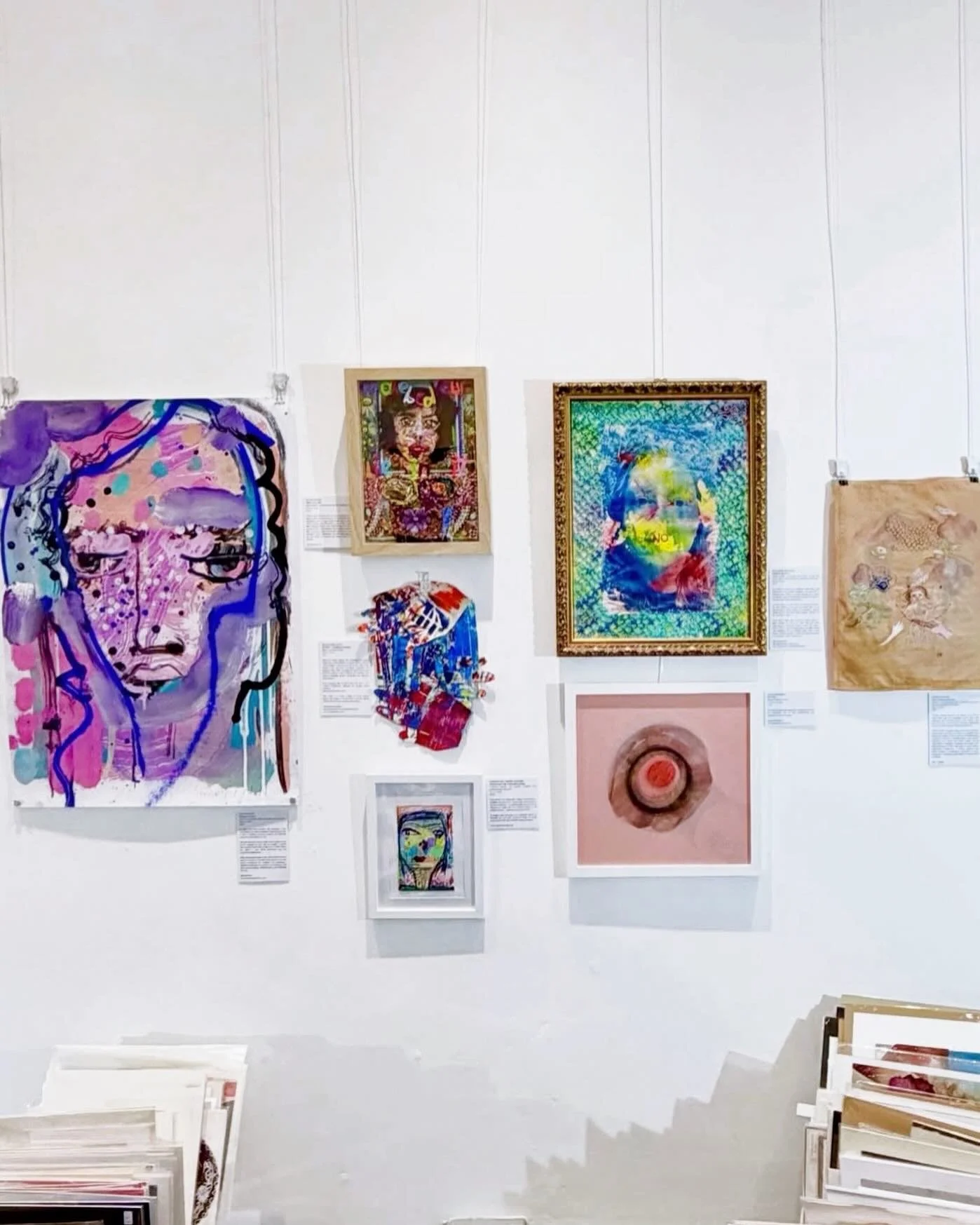 My painting &ldquo;The Pain&rdquo; in Stop! Which continues @thehouseofsmalls until 20 December.

.
.
.
.
.
.
.
#contemporaryart #britishartist #artistsofinstagram #femaleartist #womenartists