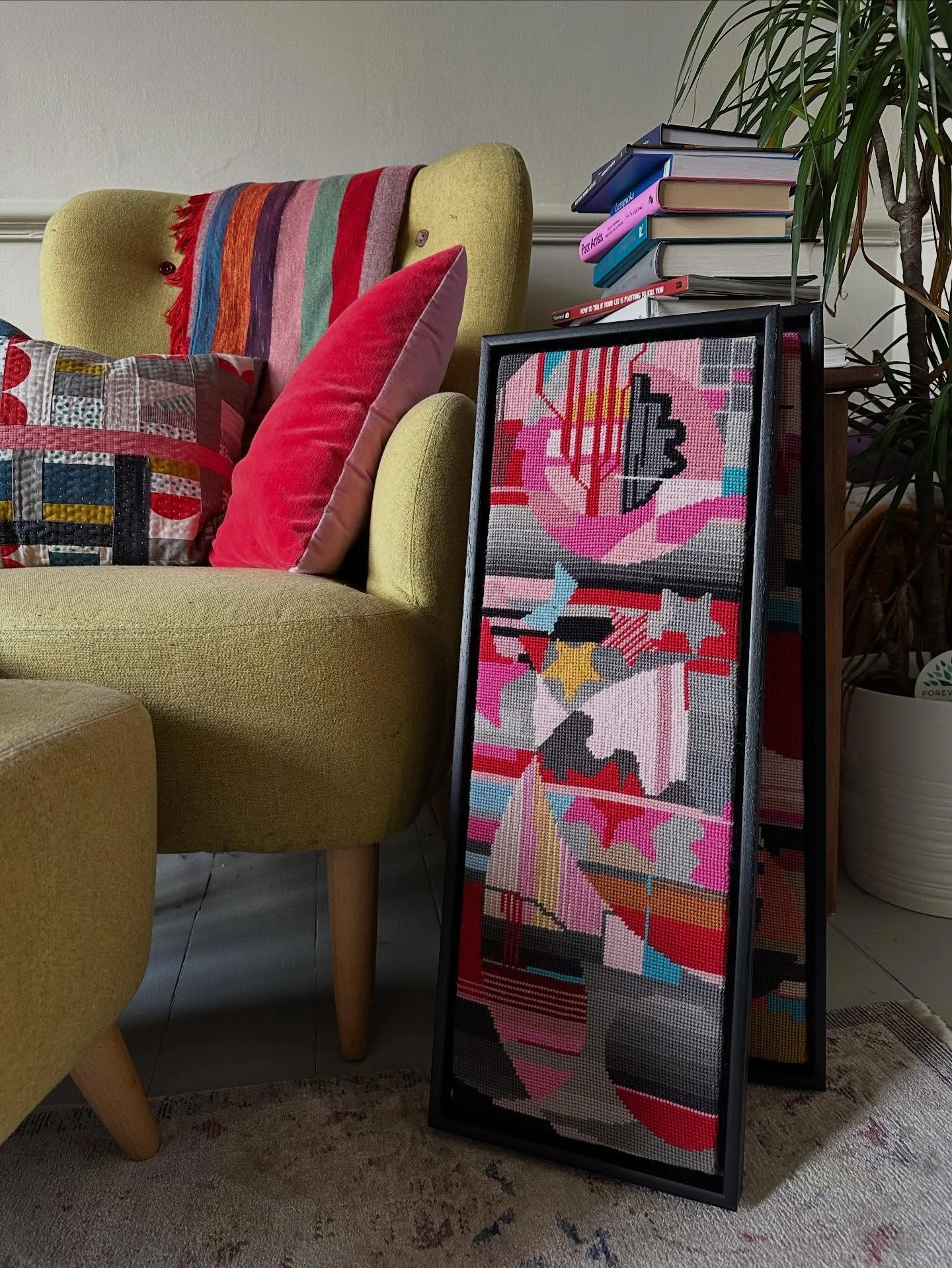 Finally finished all the framing! @theotherartfair here I come! Opening next Thursday 5 March - book via the link in my profile using code 20KATEM for 20% off&hellip; 
.
.
.
.
.
.
.
.
.

#TheOtherArtFair #TheOtherArtFairLDN
#textileart #textileartist