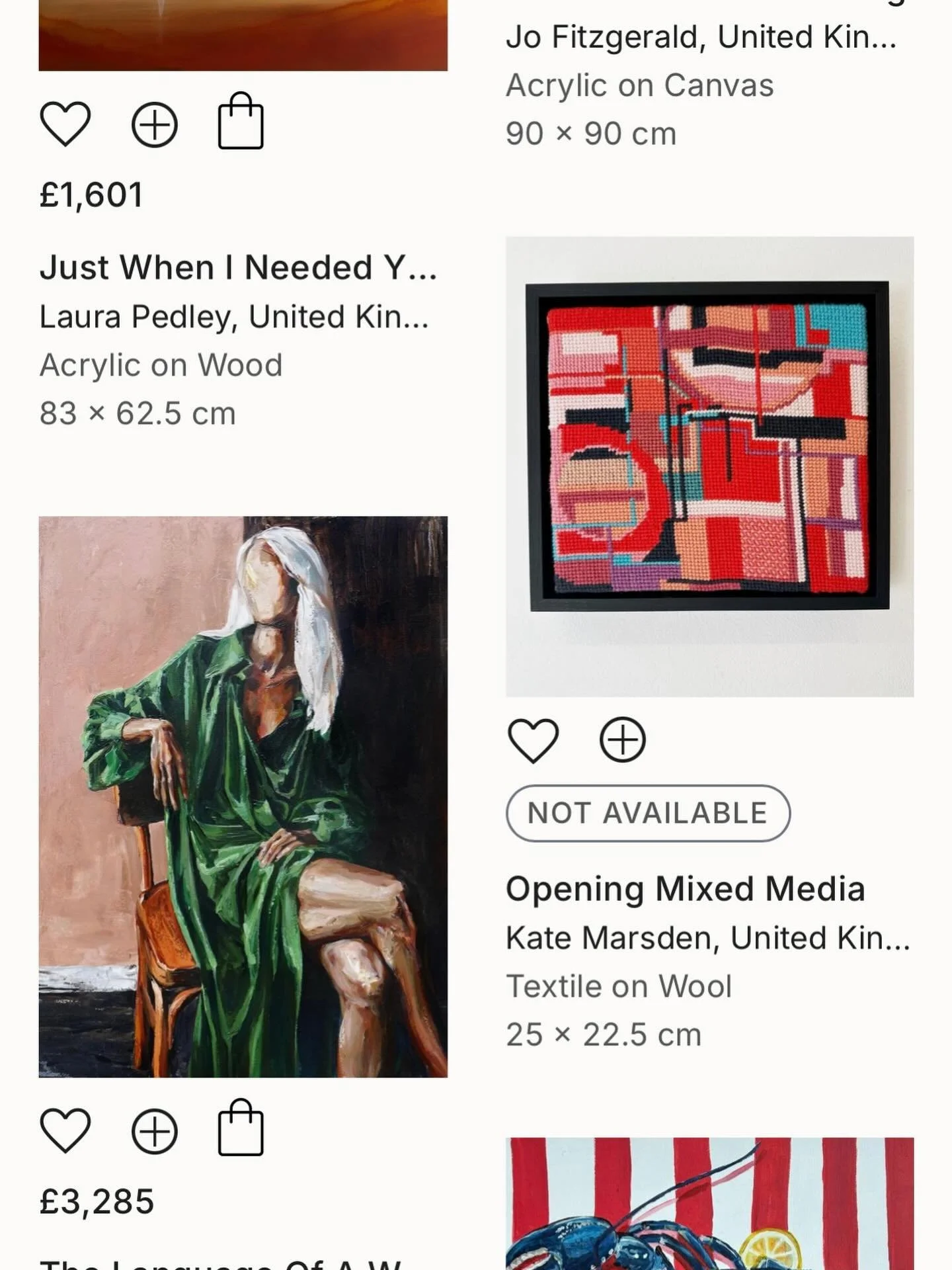 Thank you to @saatchiart for including my piece &ldquo;Opening&rdquo; in your @theotherartfair Curator Pics 😊
.
.
.
.
.
#textileart #textileartist #contemporaryart #femaleartist #womenartists