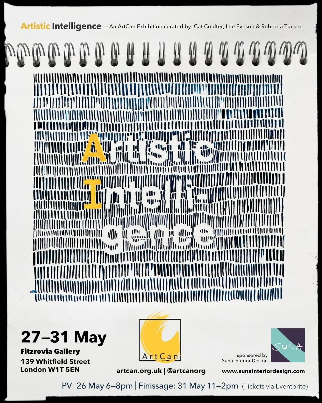 Very happy that my tapestry &ldquo;Soften&rdquo; has been selected for Artistic Intelligence @artcanorg @fitzrovia_gallery_139 @sunainteriordesign - another date for your diaries!
.
.
.
.
.
#textileart #fiberart #contemporarytextiles #moderntextiles 