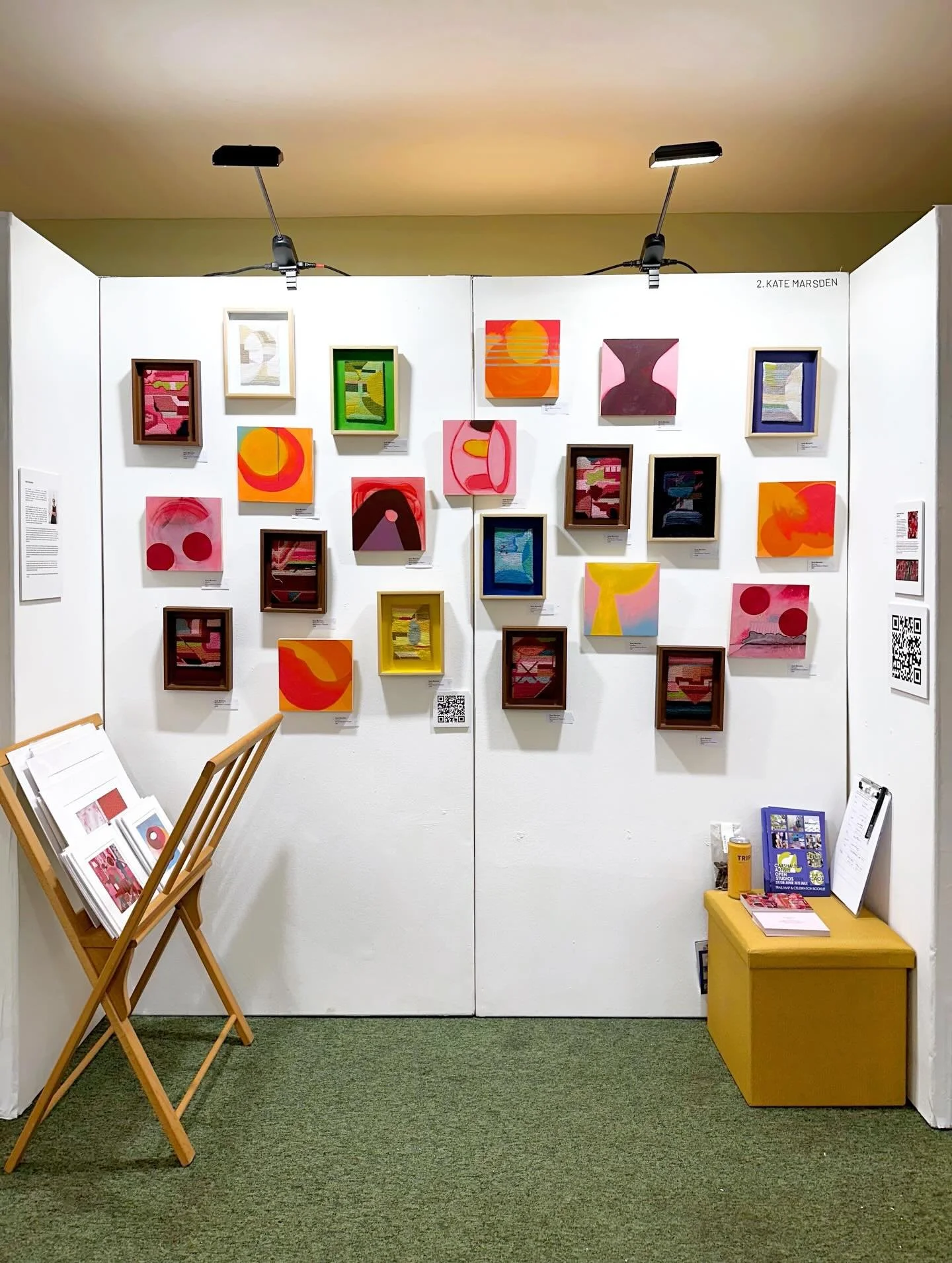 Ready to go! Open from 6-9pm tonight then 11-6 tomorrow and Saturday @hernehillartfair @artistsopenhse