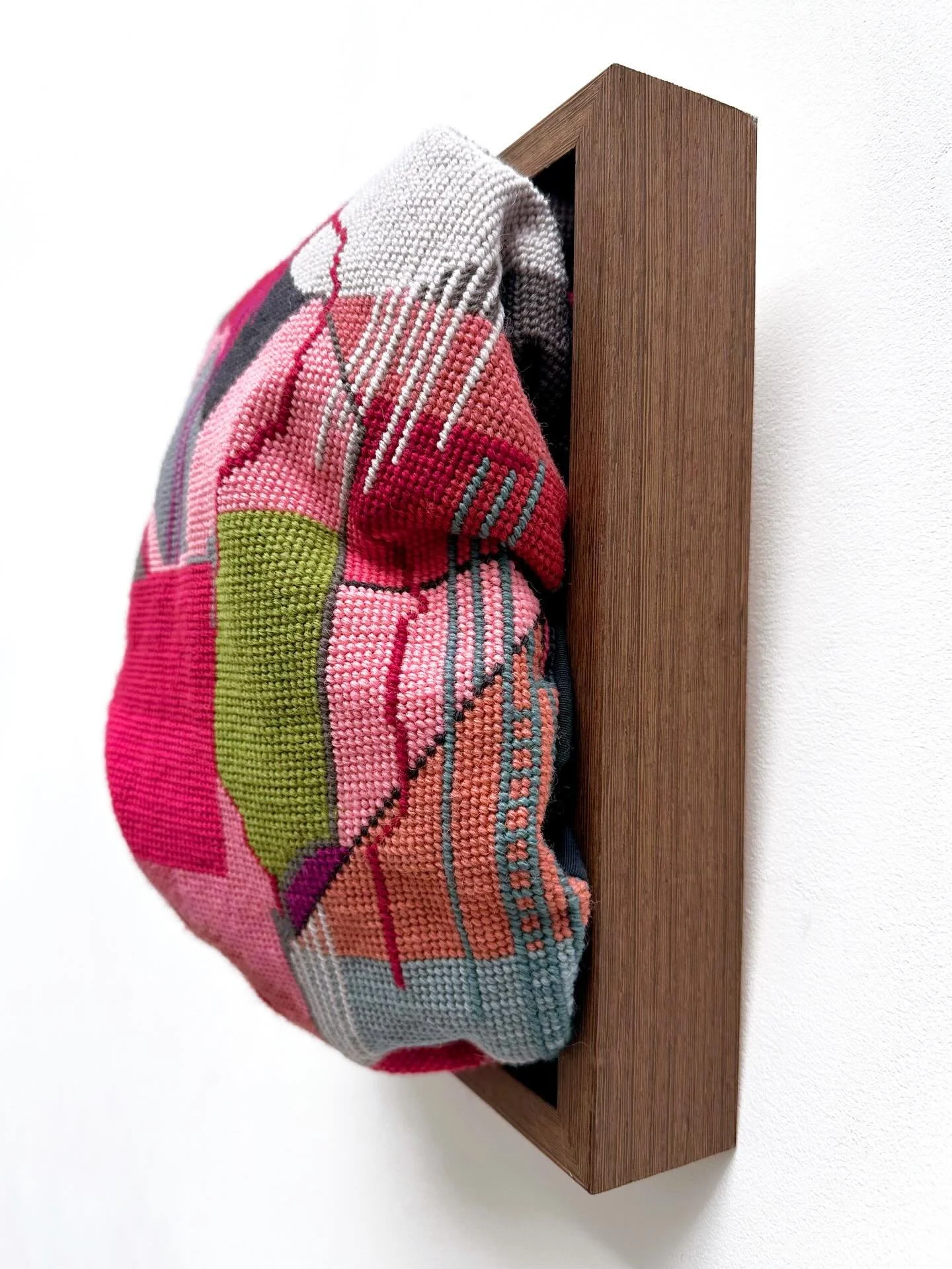 My sculptural tapestry &ldquo;Soften&rdquo; features in the latest @artcanorg exhibition Artistic Intelligence sponsored by @sunainteriordesign @fitzrovia_gallery_139 - opening next week! 
.
.
.
.
.
#artcan #artcanartisticintelligence #collectart #su