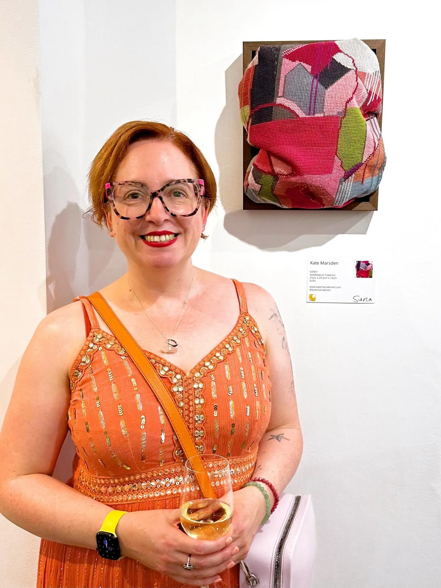 Gorgeous (hot!) evening @artcanorg Artistic Intelligence @fitzrovia_gallery_139 - beautifully curated by @rebeccatuckerpaintings @catcoulterartist and @eves.eveson and sponsored by @sunainteriordesign - do check it out! I&rsquo;ll be in the gallery o